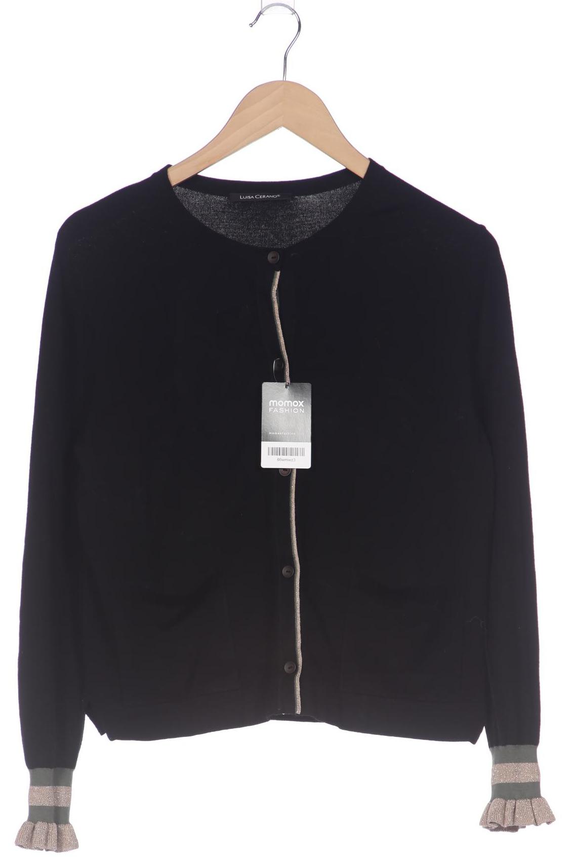 

Luisa Cerano Damen Strickjacke, schwarz, Gr. 36