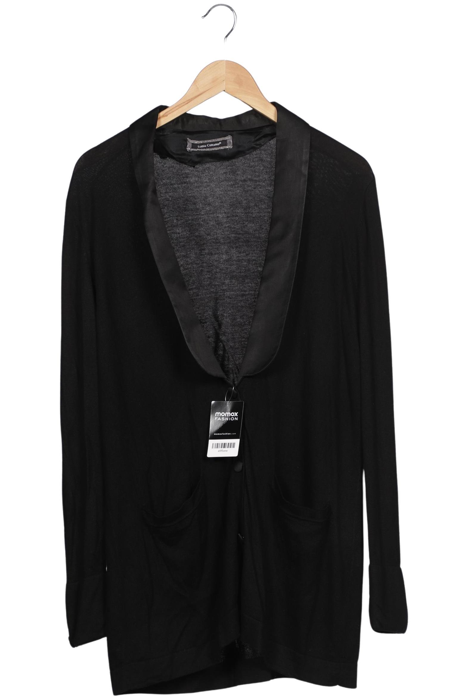 

Luisa Cerano Damen Strickjacke, schwarz, Gr. 42