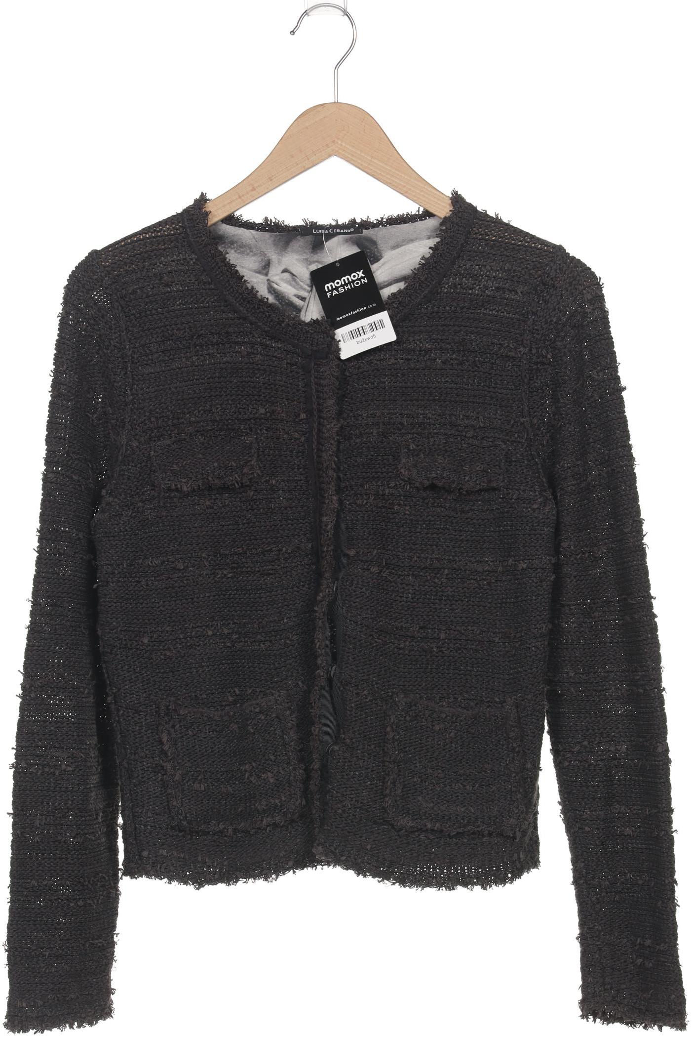 

Luisa Cerano Damen Strickjacke, schwarz, Gr. 38