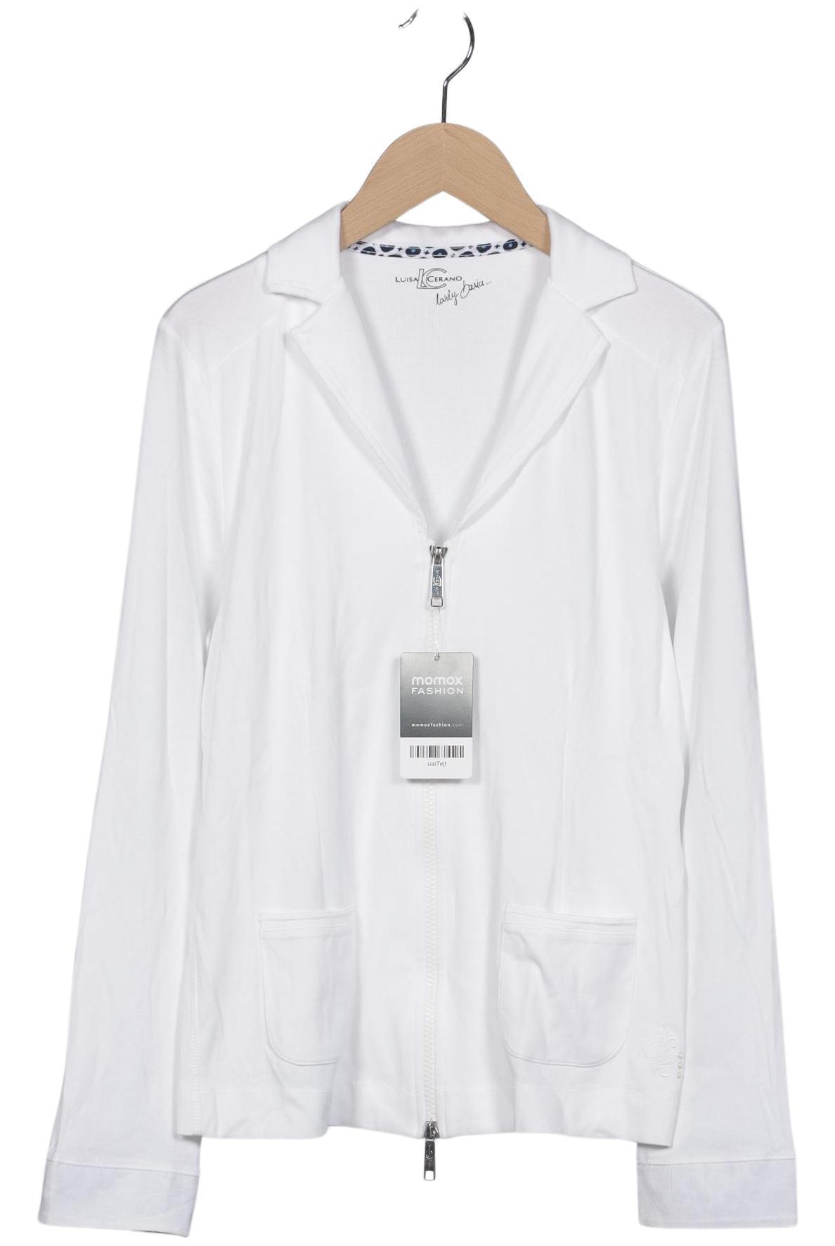 

Luisa Cerano Damen Strickjacke, weiß, Gr. 40