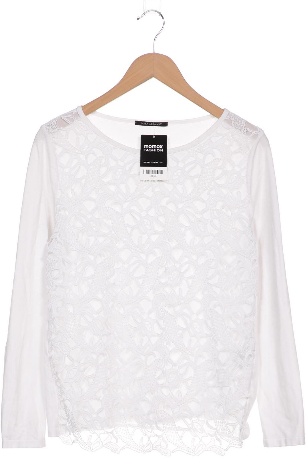 

Luisa Cerano Damen Langarmshirt, weiß, Gr. 38