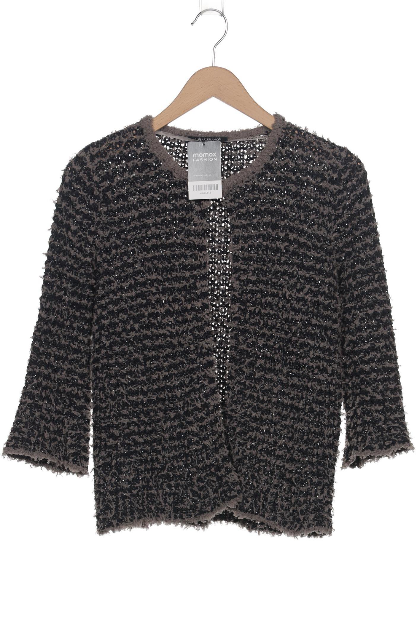 

Luisa Cerano Damen Strickjacke, schwarz, Gr. 38
