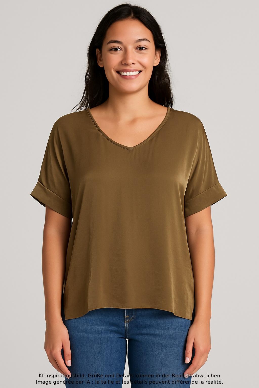 

Luisa Cerano Damen T-Shirt, braun, Gr. 40