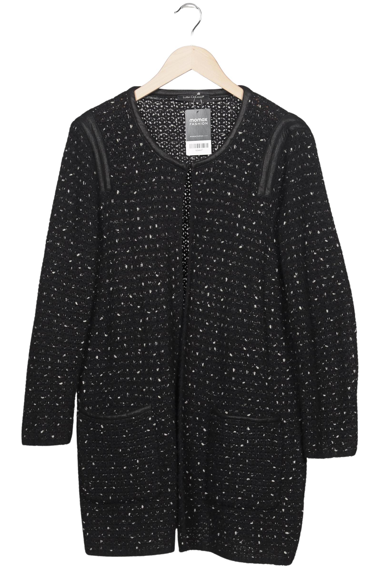 

Luisa Cerano Damen Strickjacke, schwarz, Gr. 44