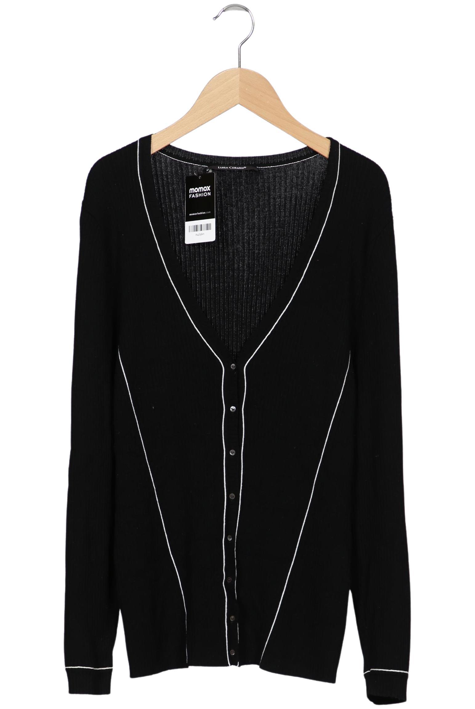 

Luisa Cerano Damen Strickjacke, schwarz, Gr. 44