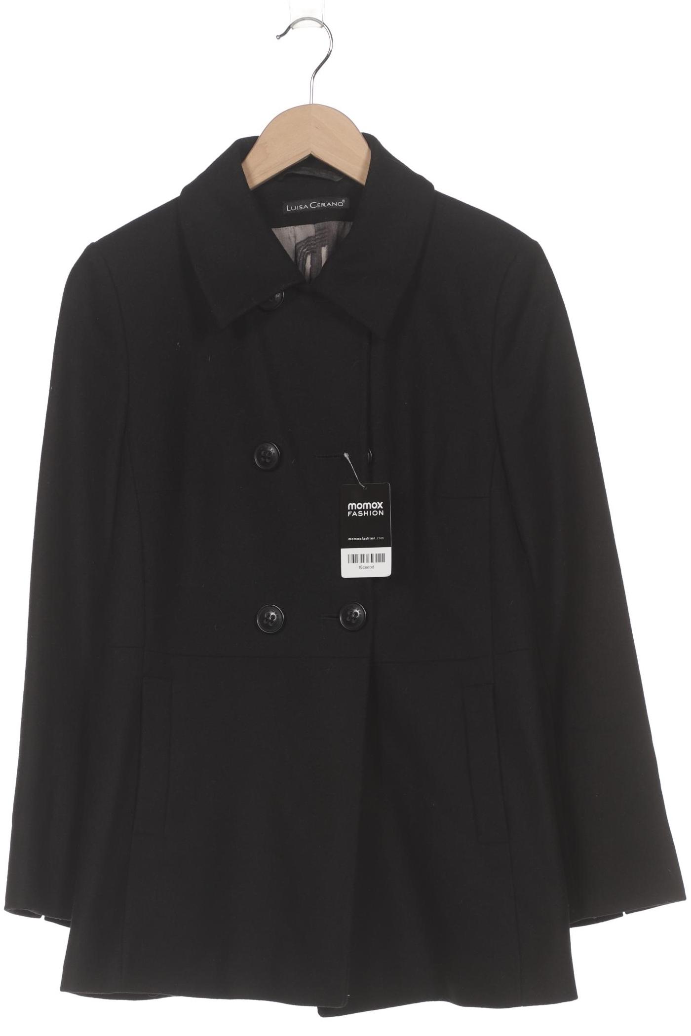 

Luisa Cerano Damen Mantel, schwarz, Gr. 38