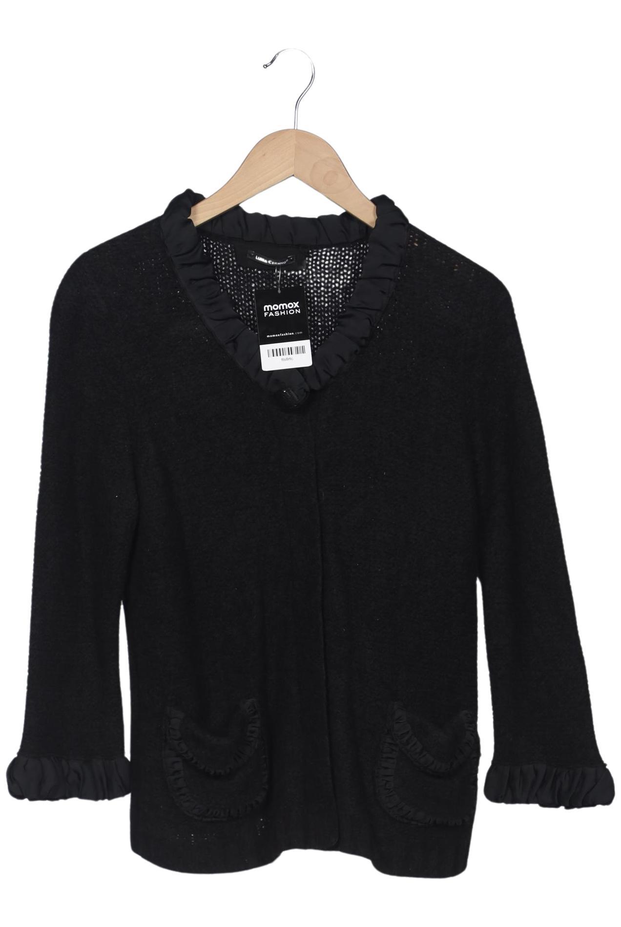 

Luisa Cerano Damen Strickjacke, schwarz, Gr. 42