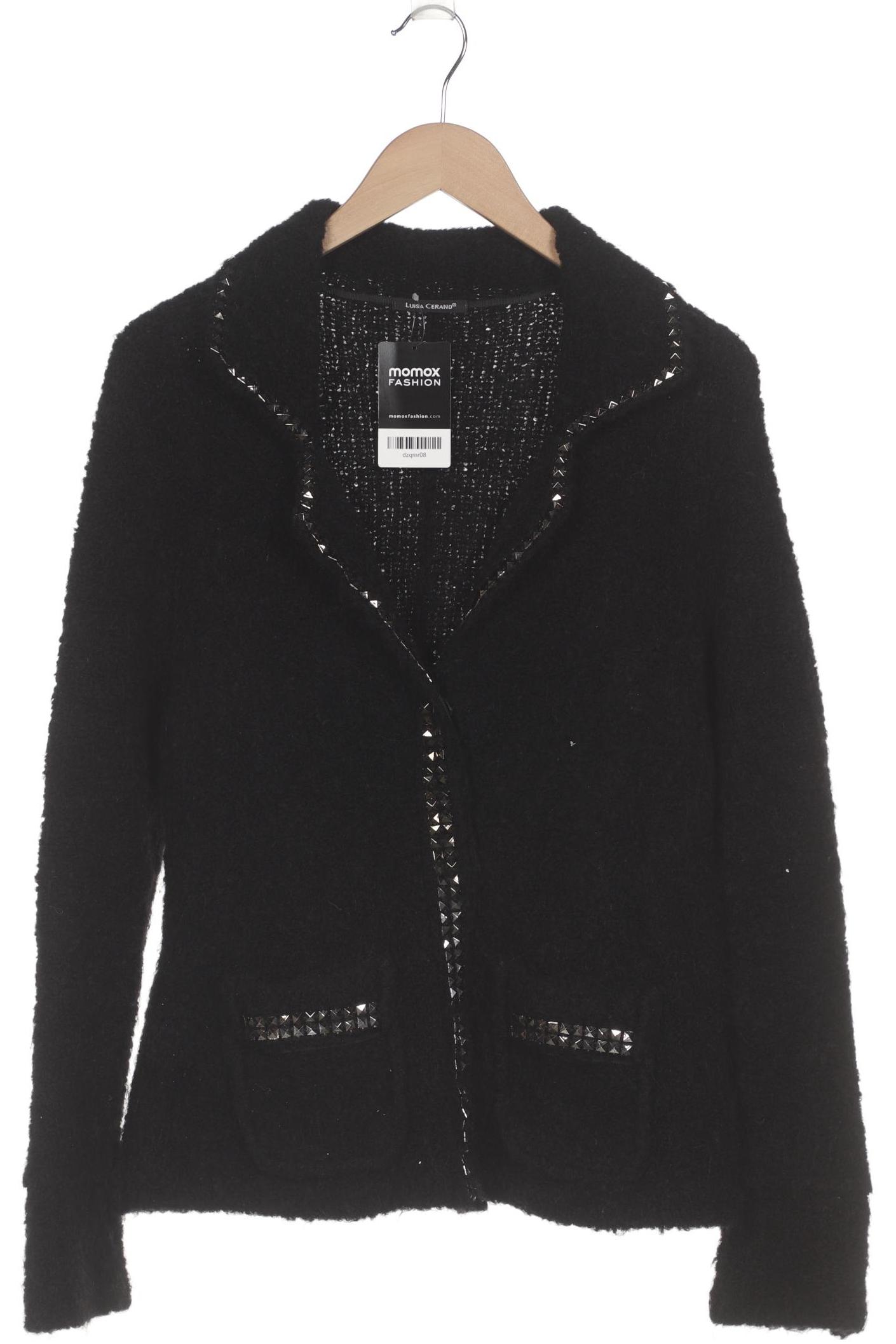 

Luisa Cerano Damen Strickjacke, schwarz, Gr. 44