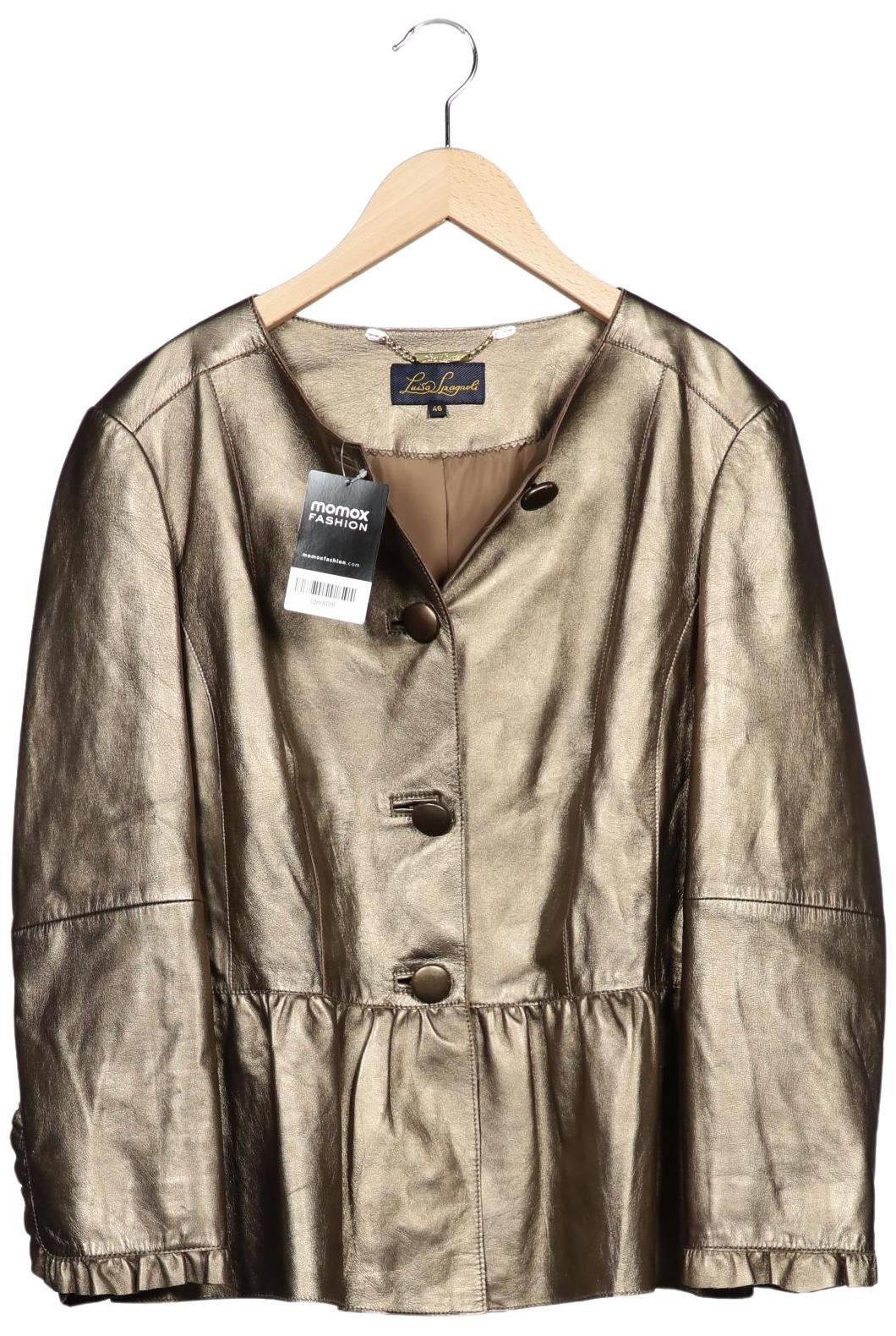 

Luisa Spagnoli Damen Jacke, gold, Gr. 46