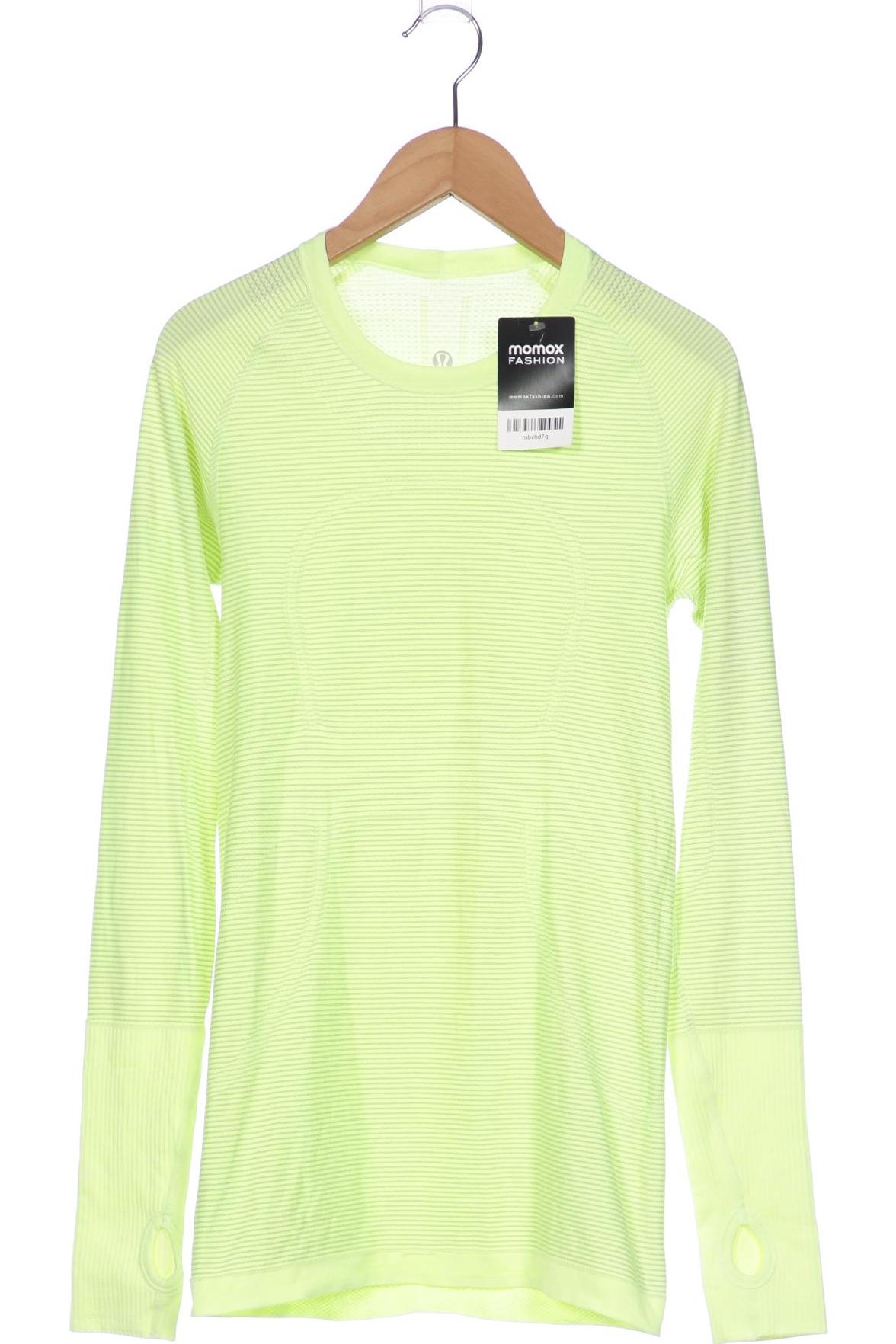 

Lululemon Damen Langarmshirt, neon, Gr. 32