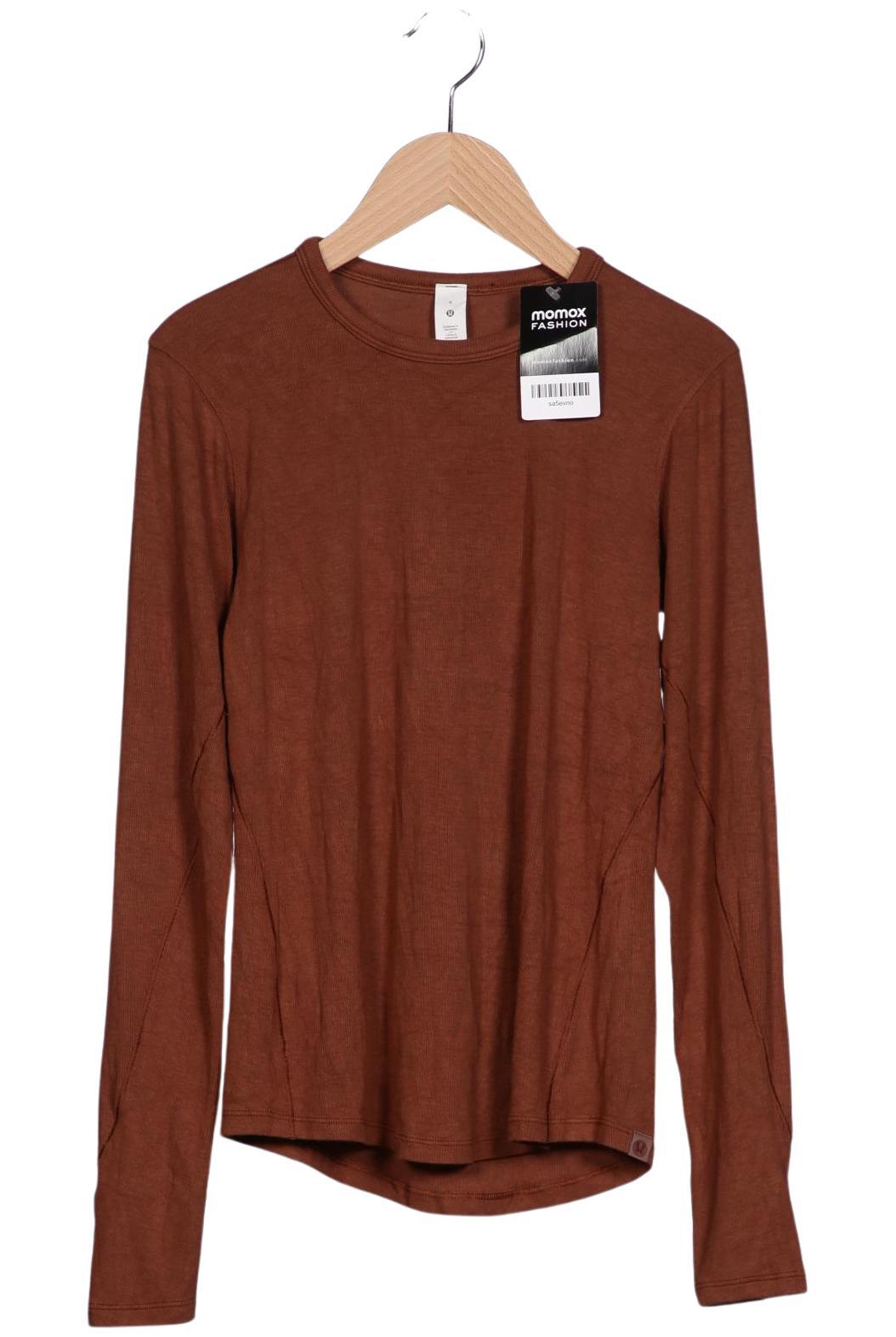 

Lululemon Damen Langarmshirt, braun, Gr. 6