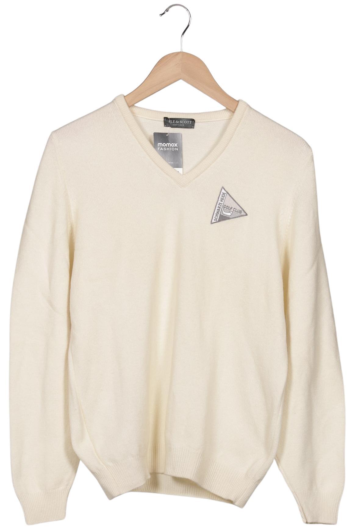 Thumbnail - Lyle &amp; Scott Herren Pullover, cremeweiß, Gr. 48