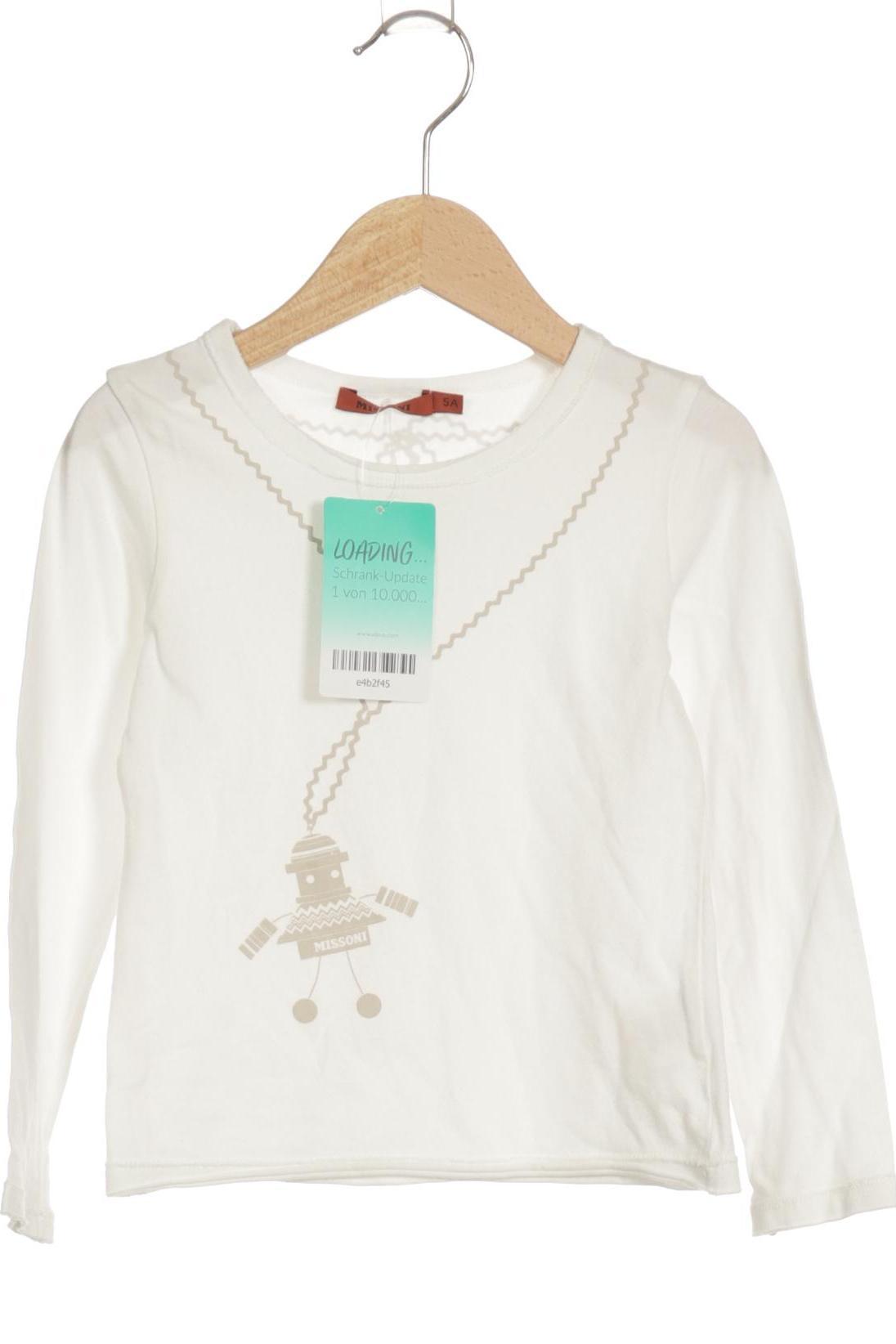 

M Missoni Mädchen Langarmshirt, weiß, Gr. 110