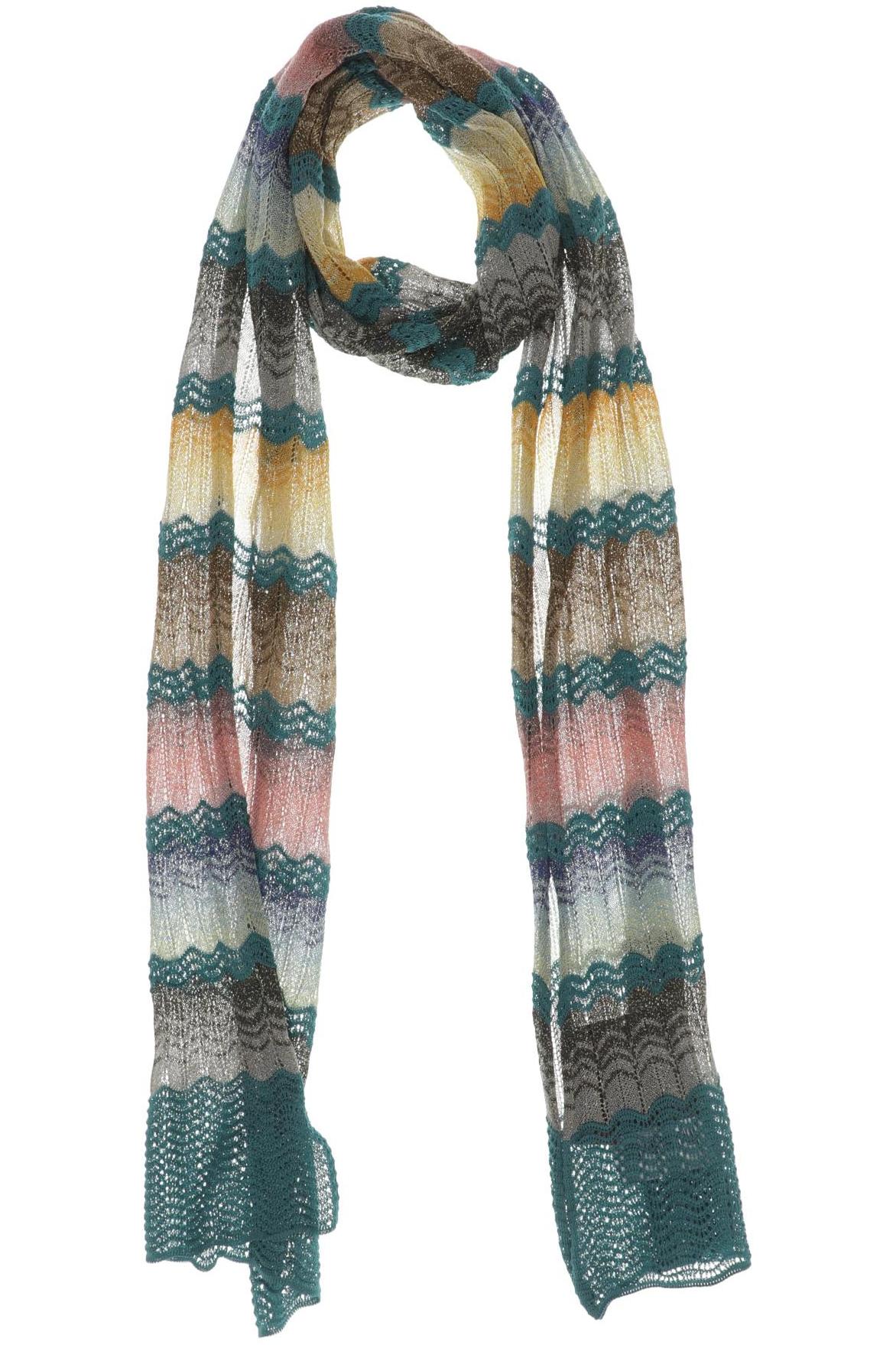 

M Missoni Damen Schal, türkis, Gr.
