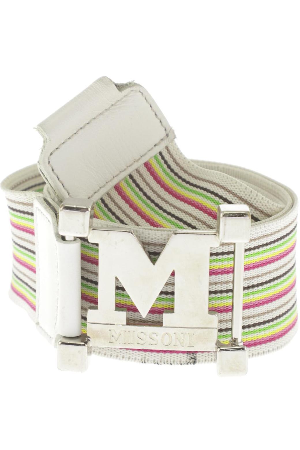 

M Missoni Damen Gürtel, cremeweiß, Gr. 70