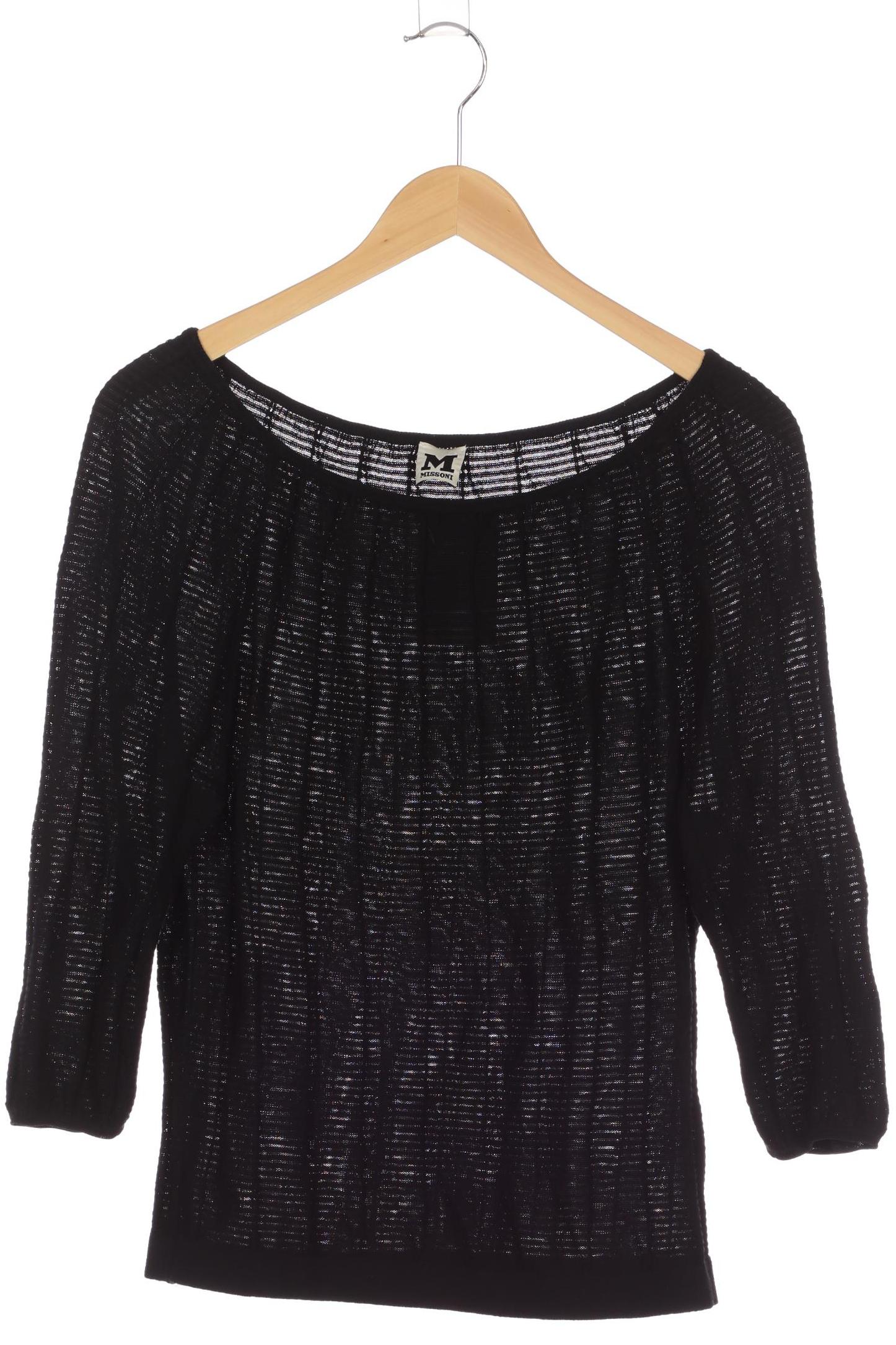 

M Missoni Damen Pullover, schwarz, Gr. 38