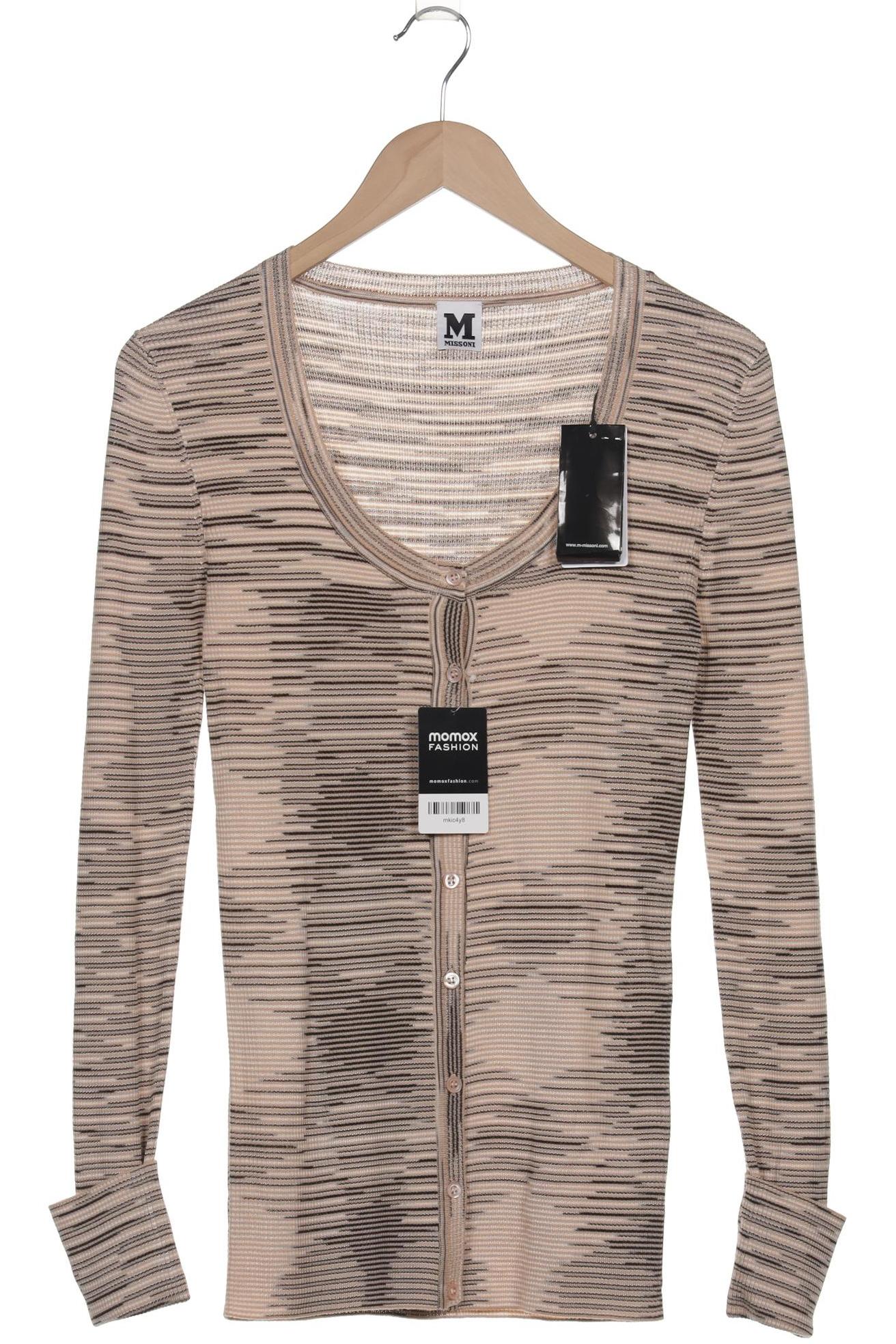 

M Missoni Damen Strickjacke, beige, Gr. 40