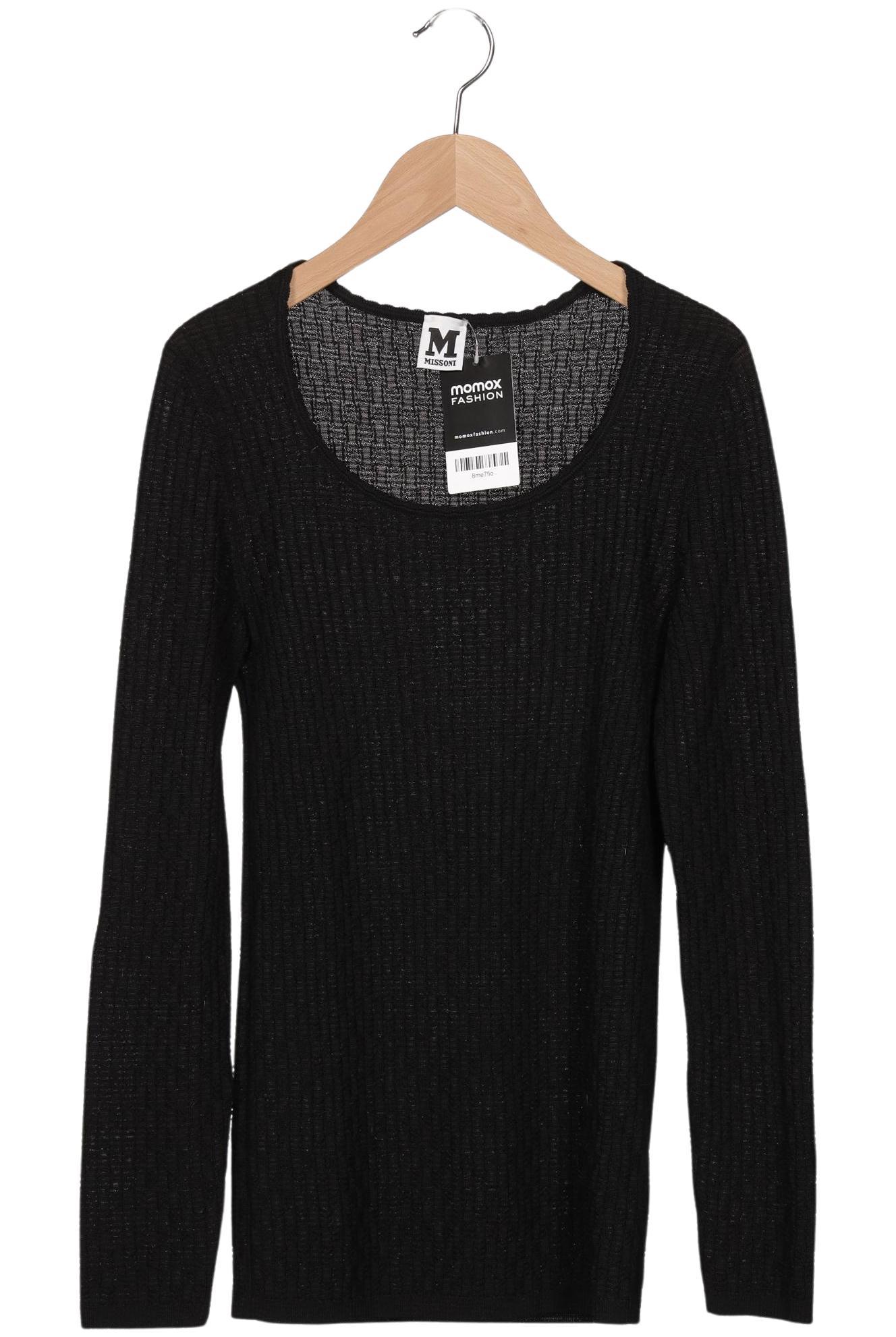 

M Missoni Damen Pullover, schwarz, Gr. 42