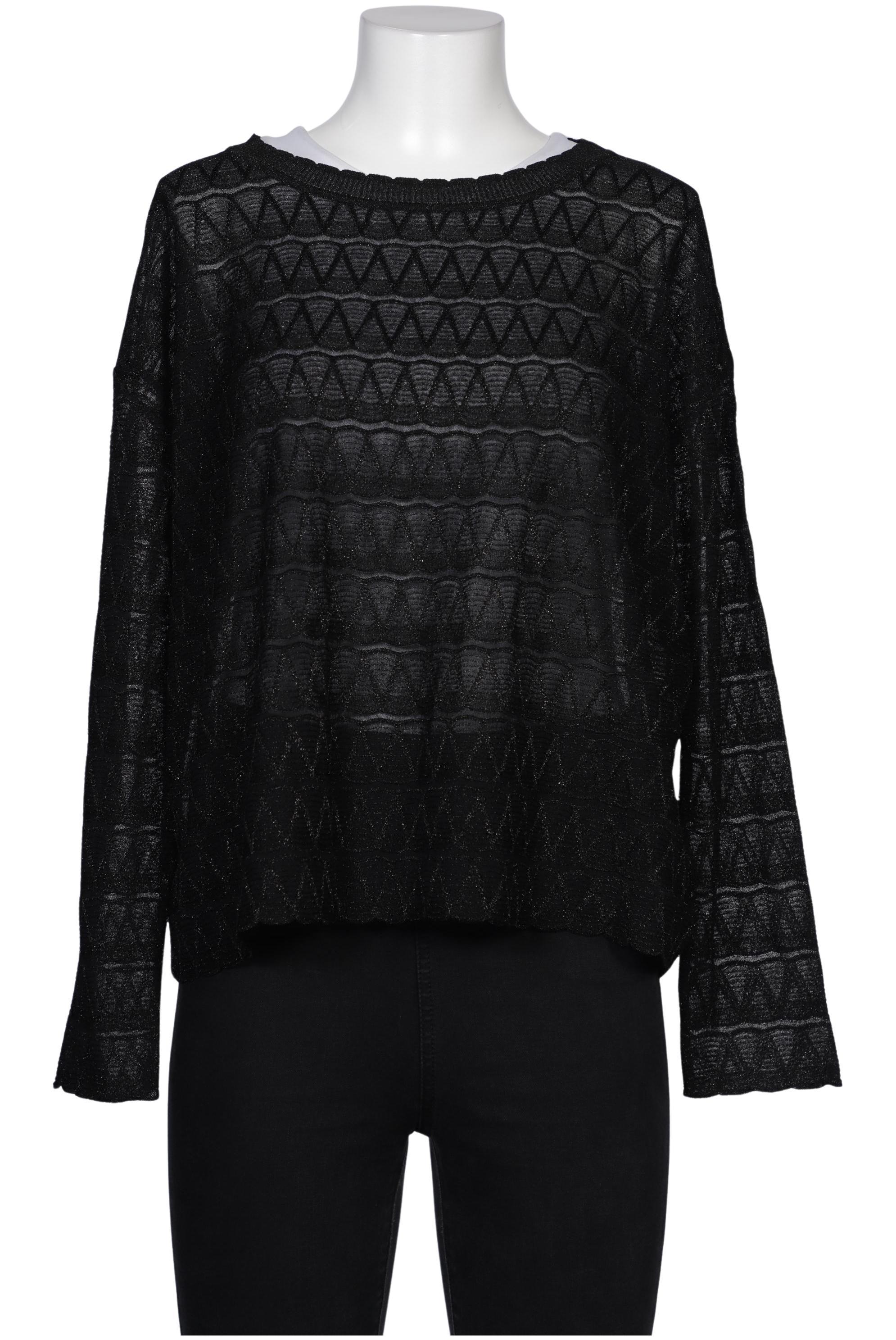 

M Missoni Damen Langarmshirt, schwarz, Gr. 42