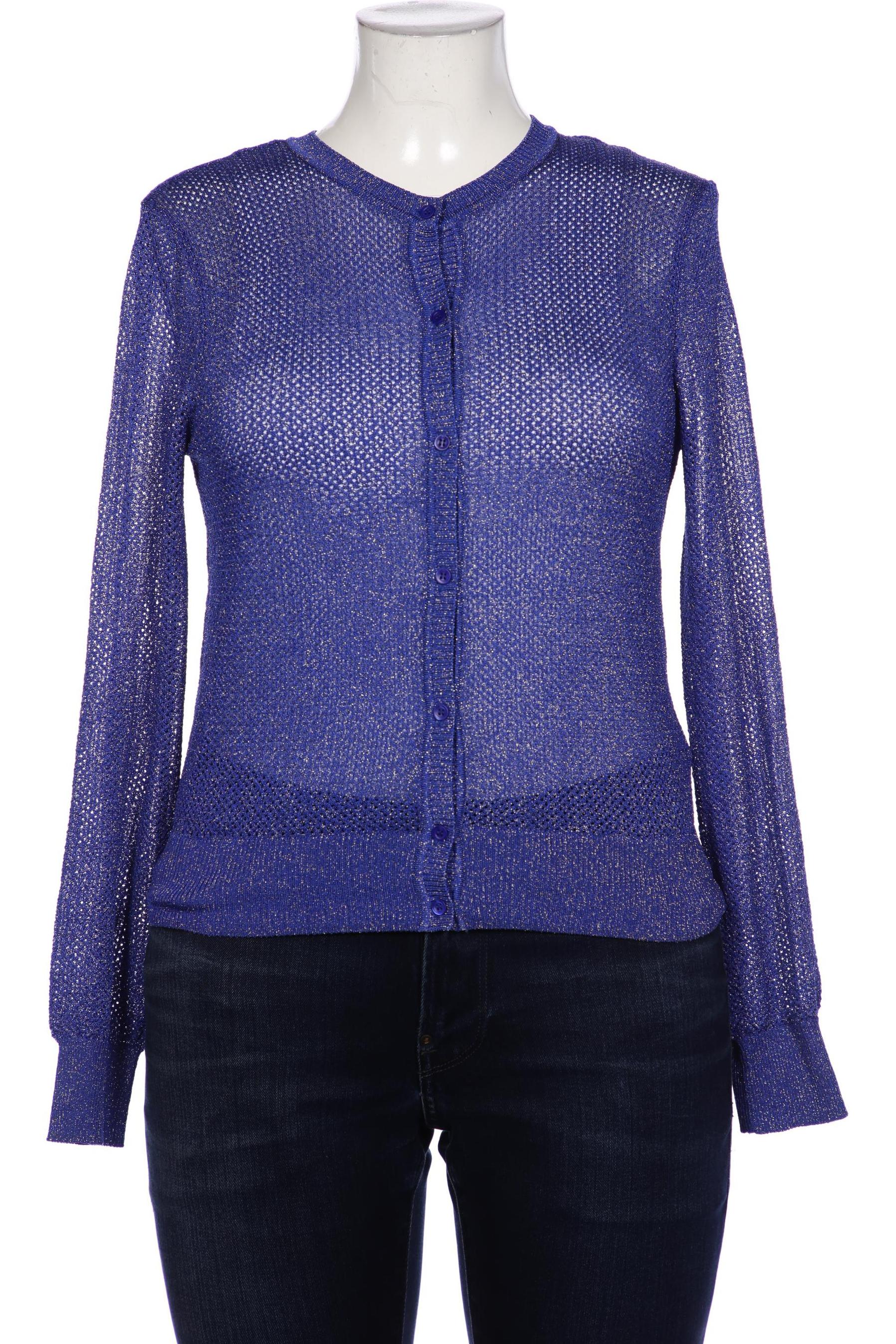 

M Missoni Damen Strickjacke, blau, Gr. 44
