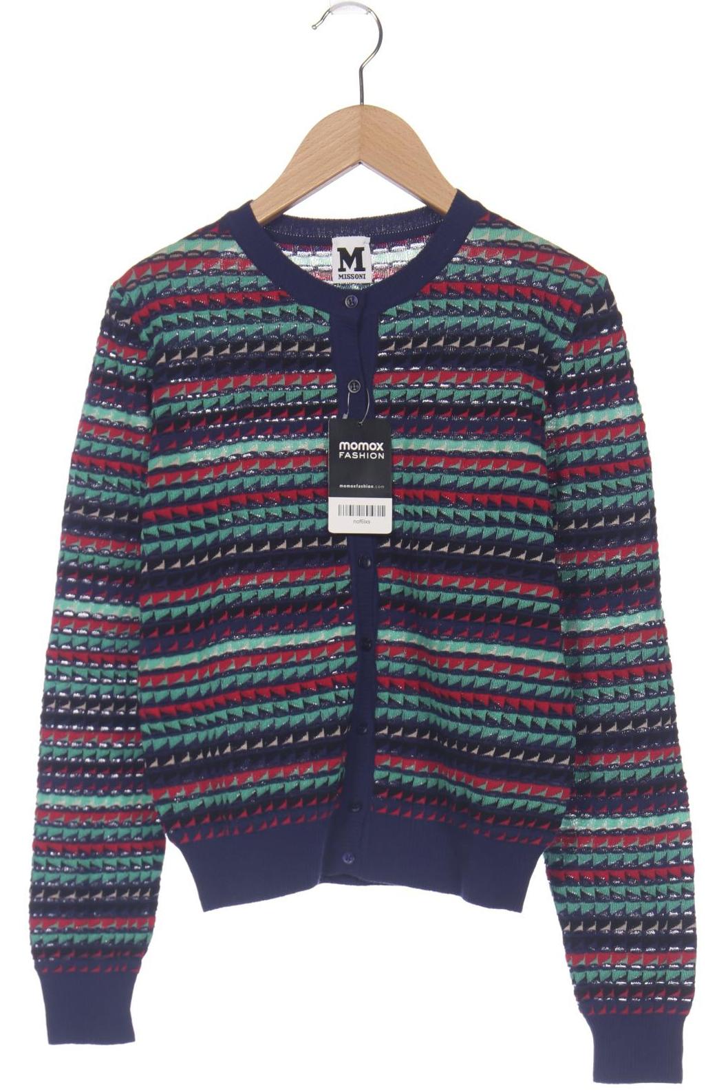 

M Missoni Damen Strickjacke, marineblau, Gr. 40