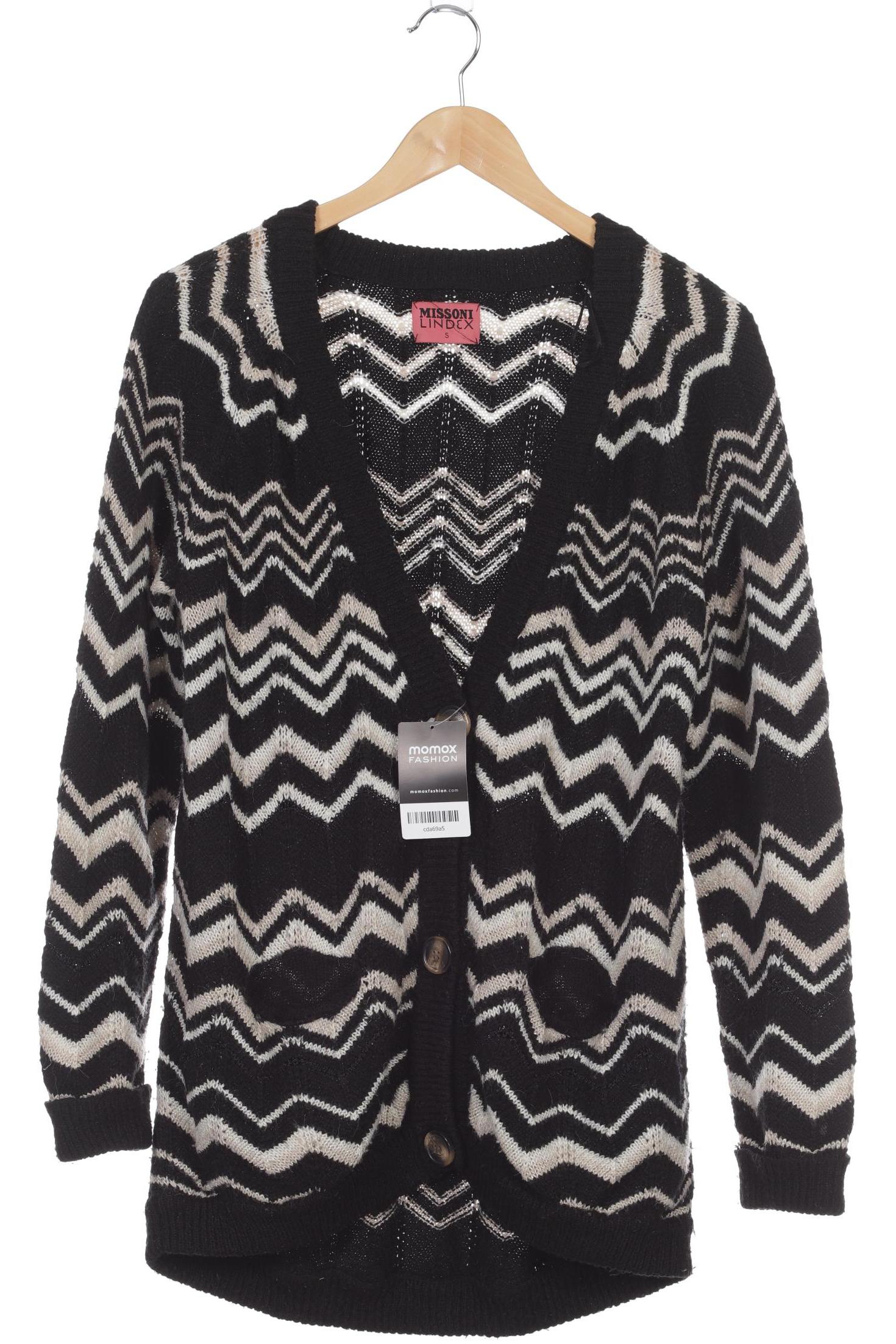 

M Missoni Damen Strickjacke, schwarz, Gr. 36