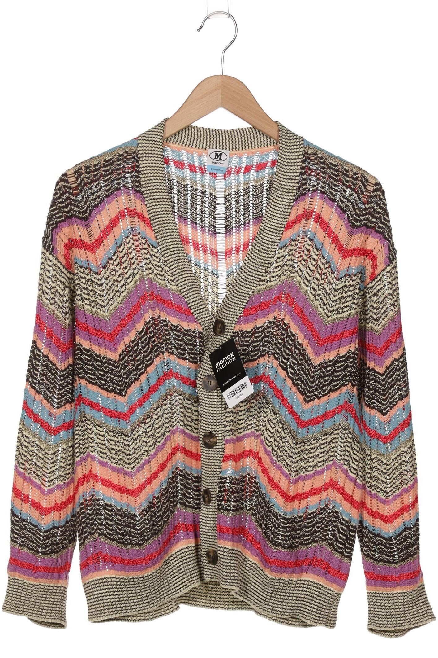 

M Missoni Damen Strickjacke, mehrfarbig, Gr. 36