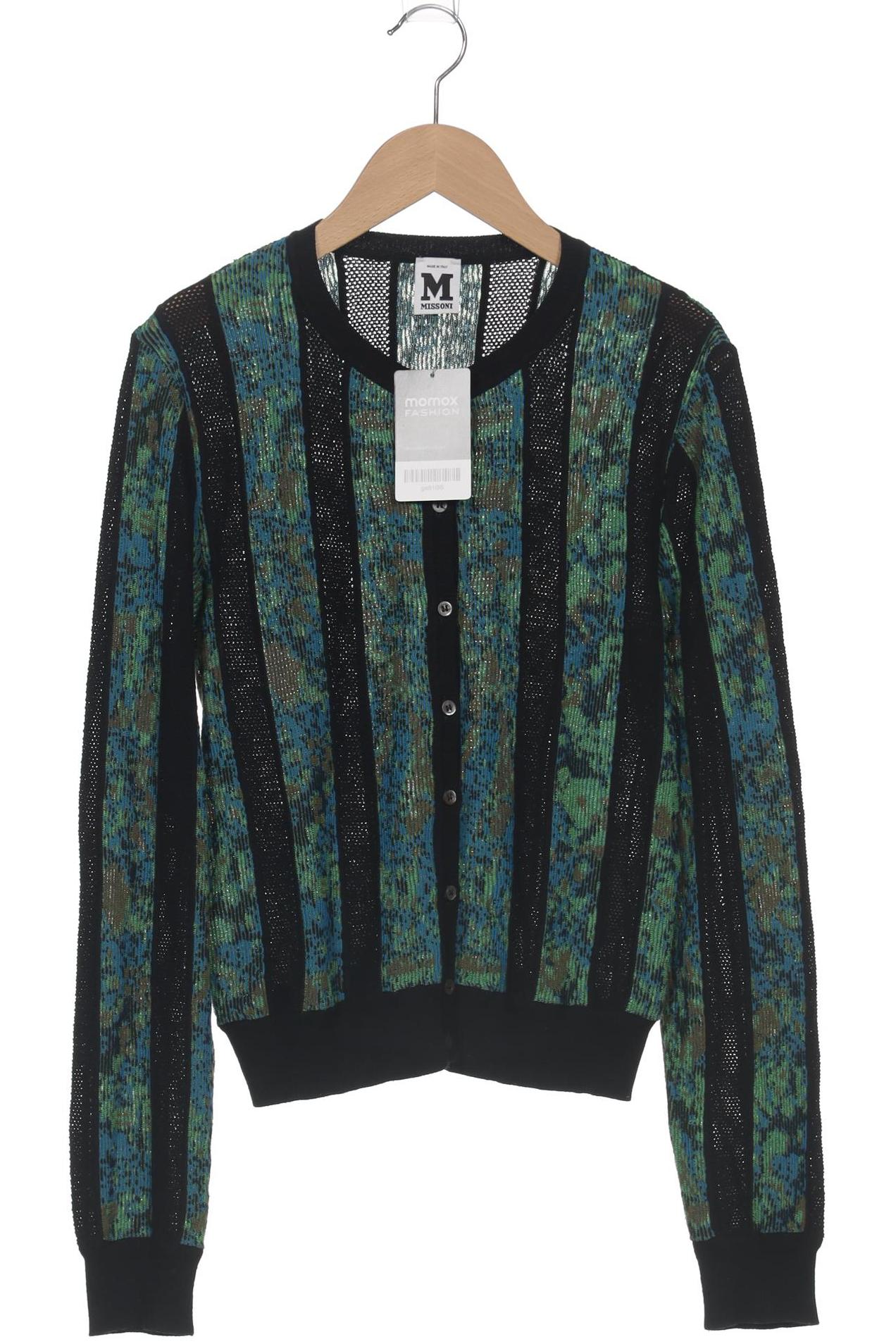 

M Missoni Damen Strickjacke, schwarz, Gr. 46