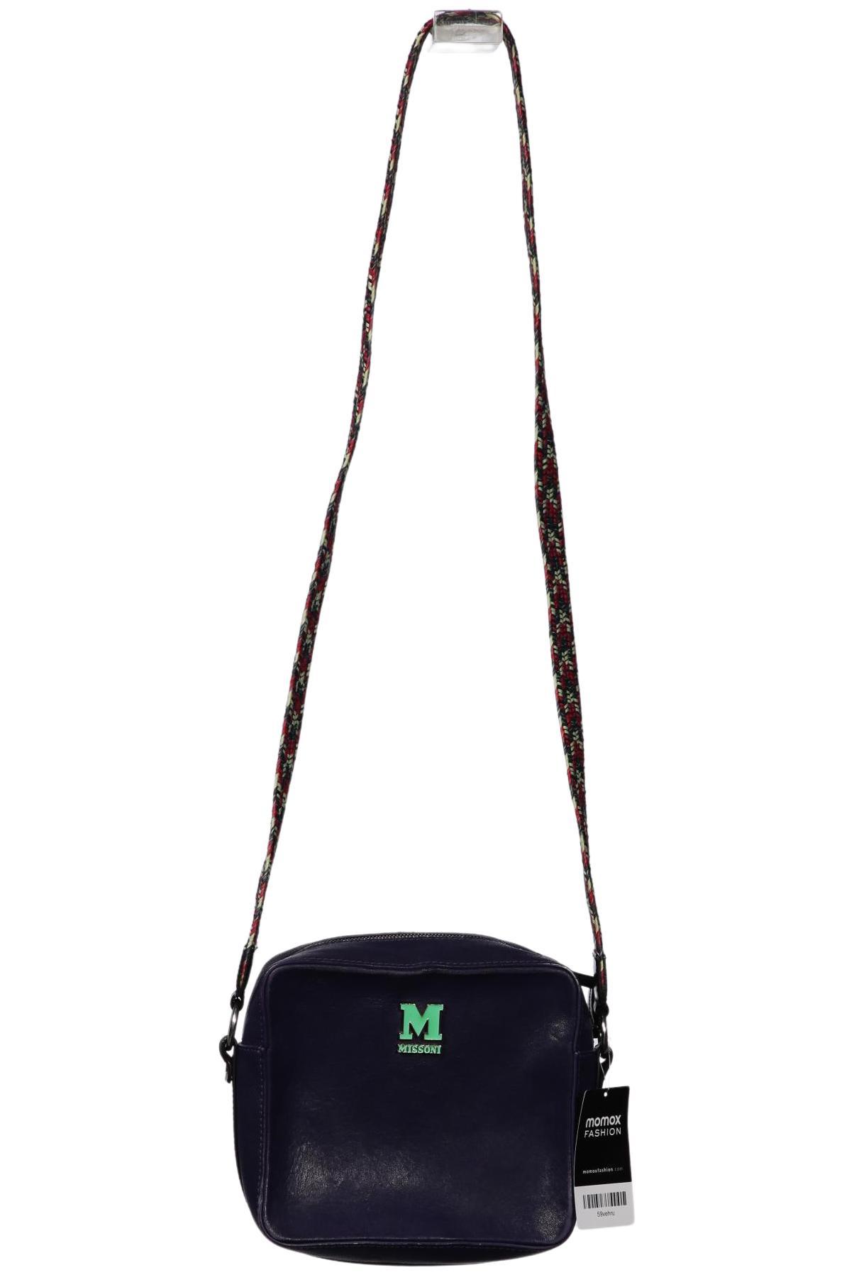 

M Missoni Damen Handtasche, blau, Gr.
