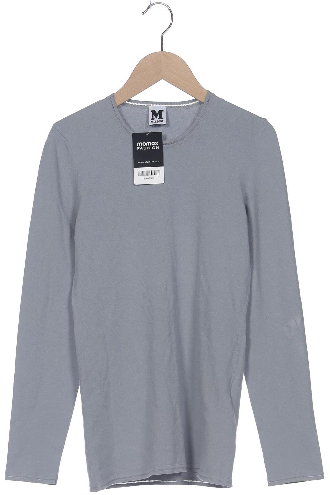 

M Missoni Damen Langarmshirt, grau, Gr. 44