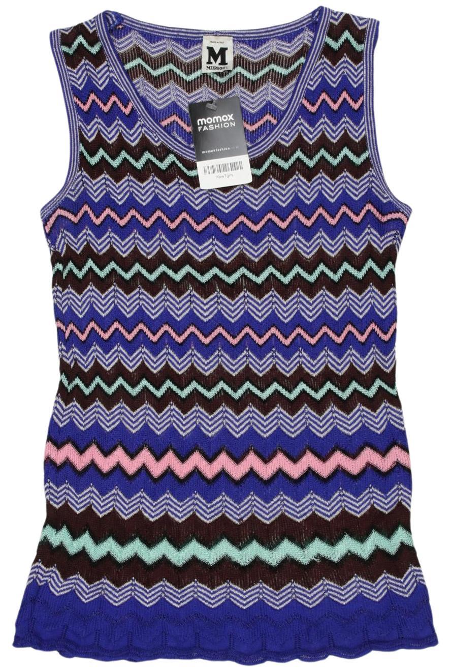 

M Missoni Damen Top, blau, Gr. 36