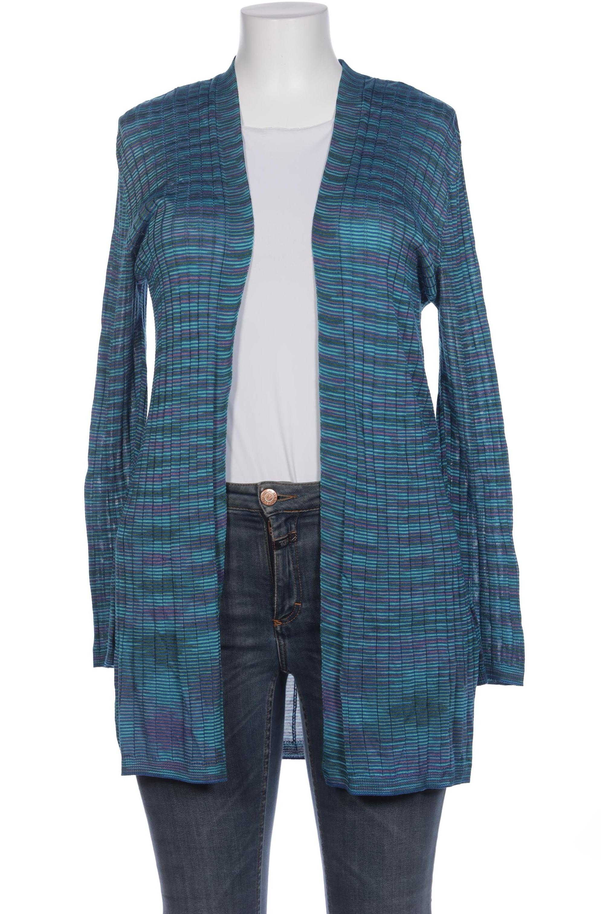 

M Missoni Damen Strickjacke, blau, Gr. 42