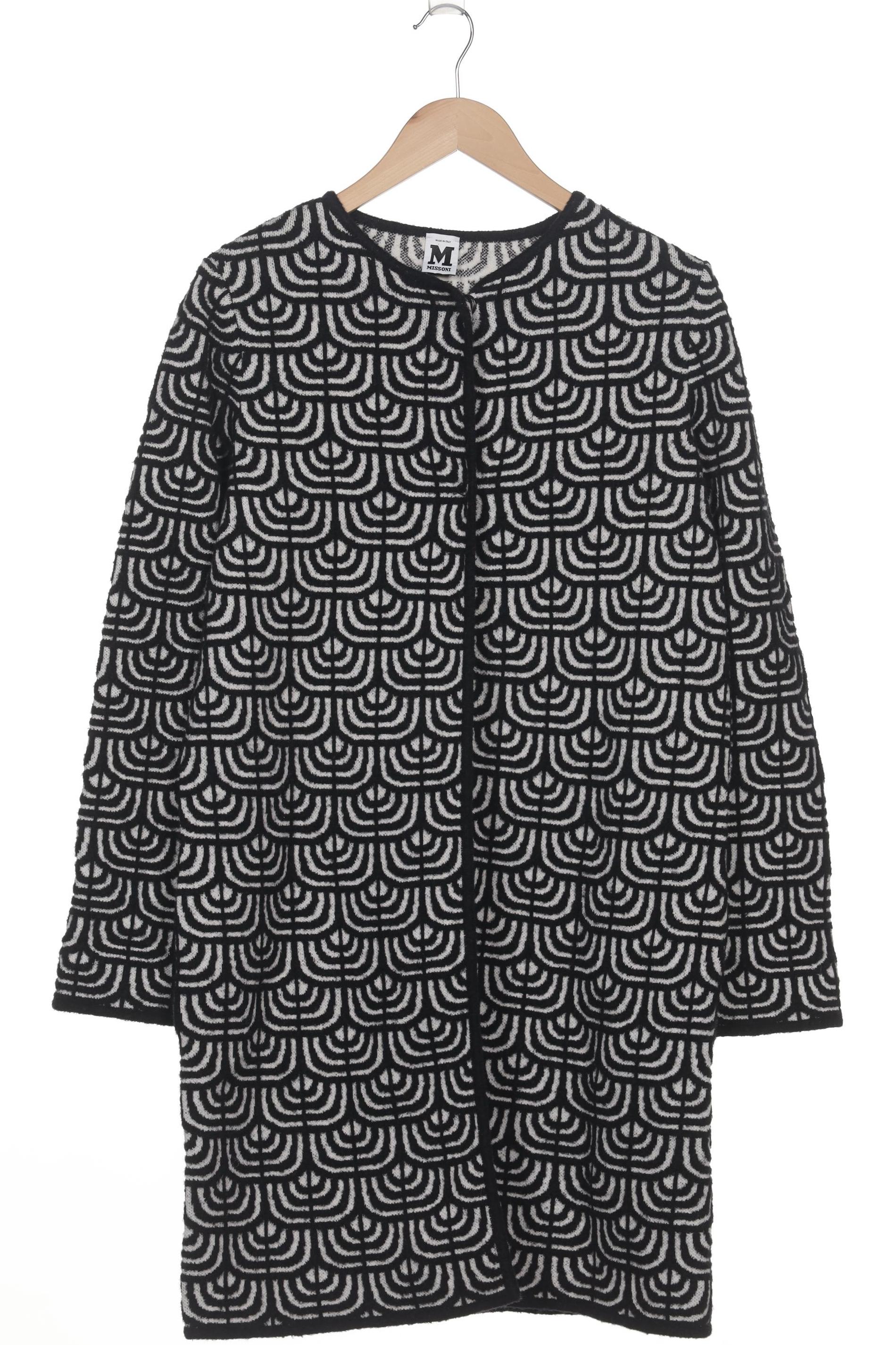 

M Missoni Damen Strickjacke, schwarz, Gr. 42