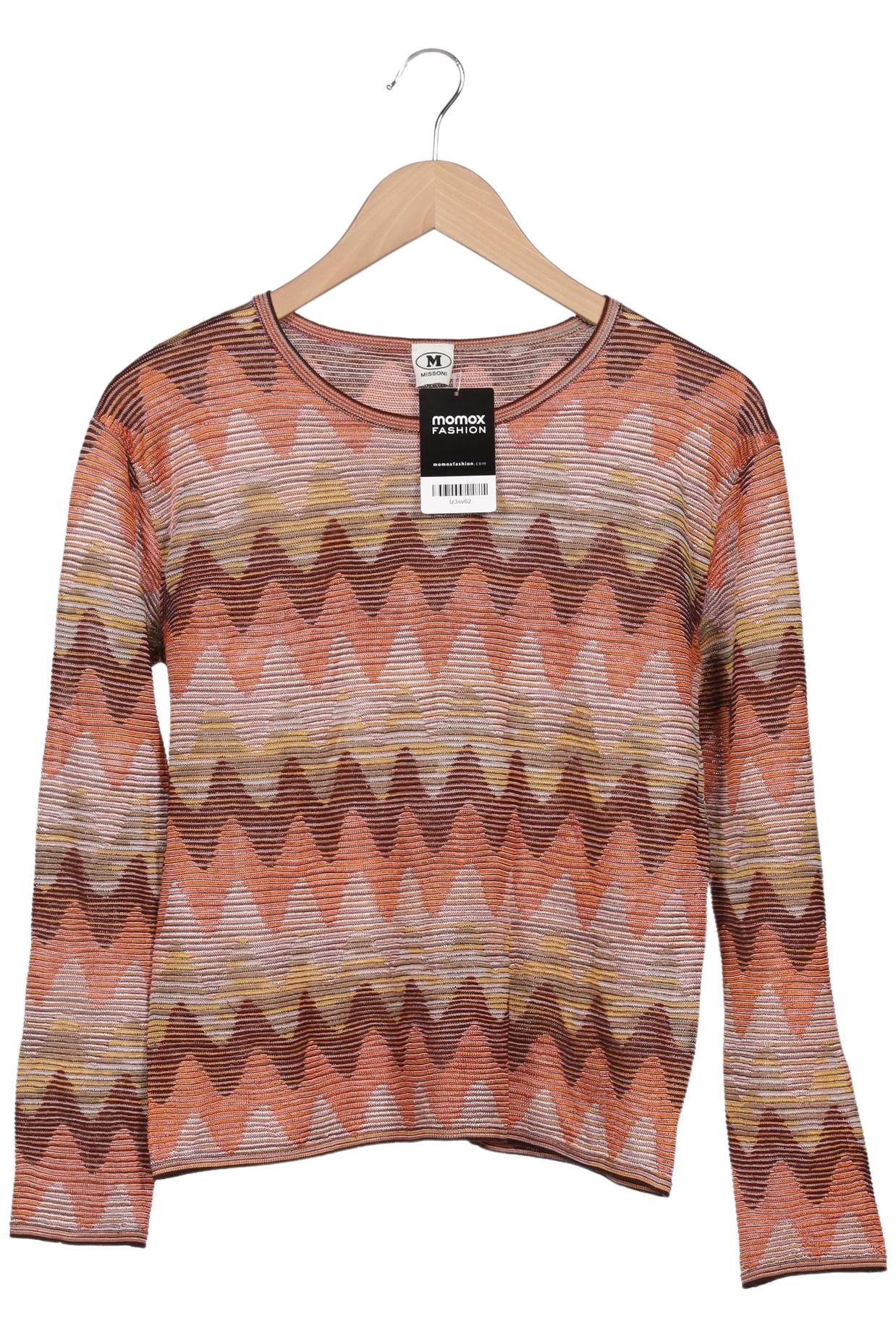 

M Missoni Damen Langarmshirt, orange, Gr. 38