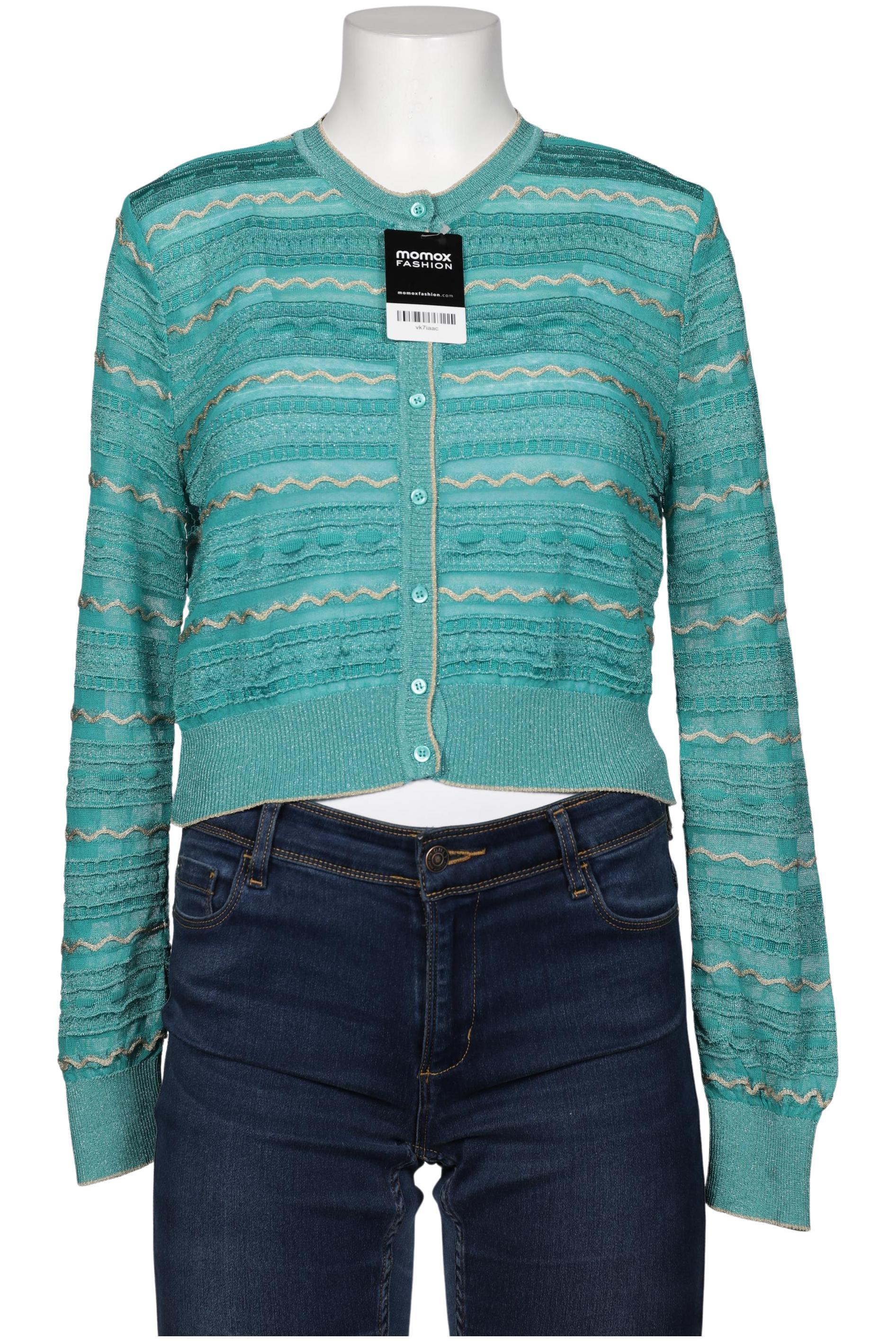 

M Missoni Damen Strickjacke, türkis, Gr. 40