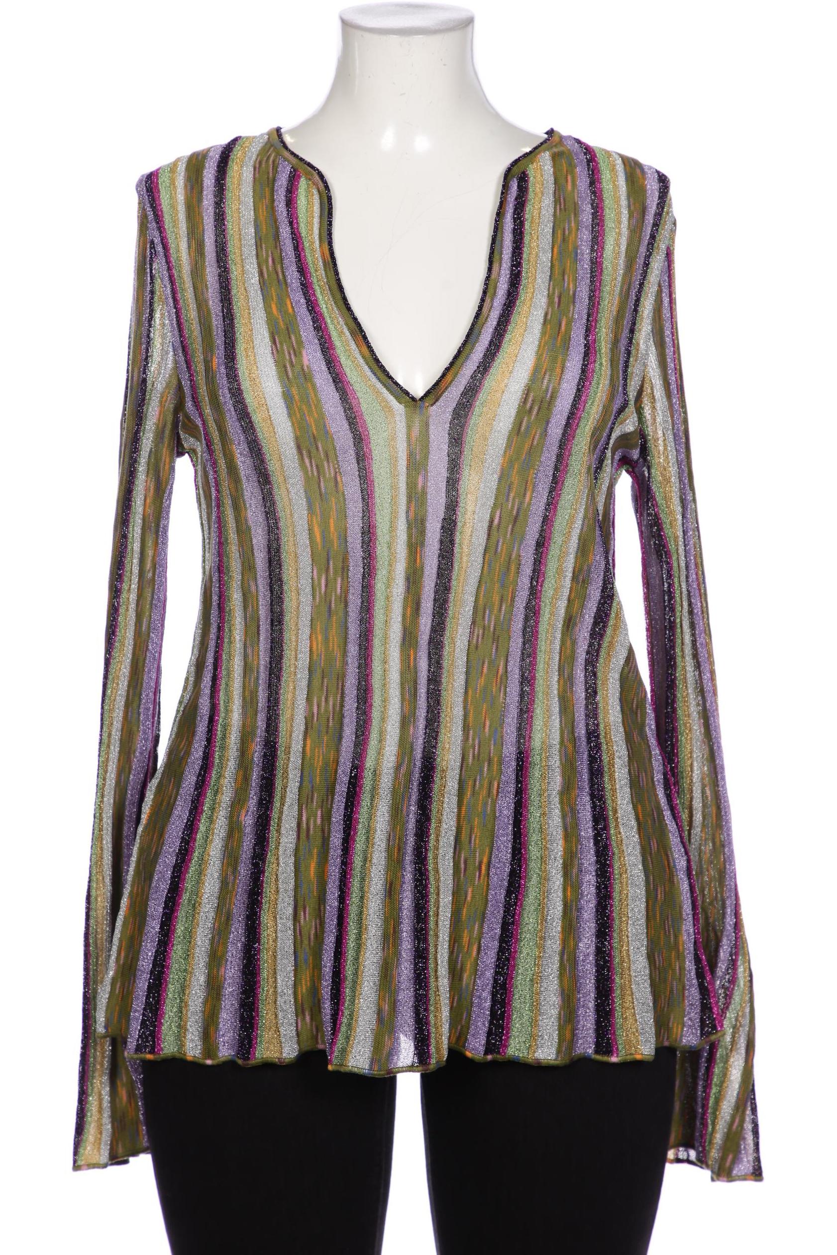 

M Missoni Damen Langarmshirt, mehrfarbig, Gr. 42