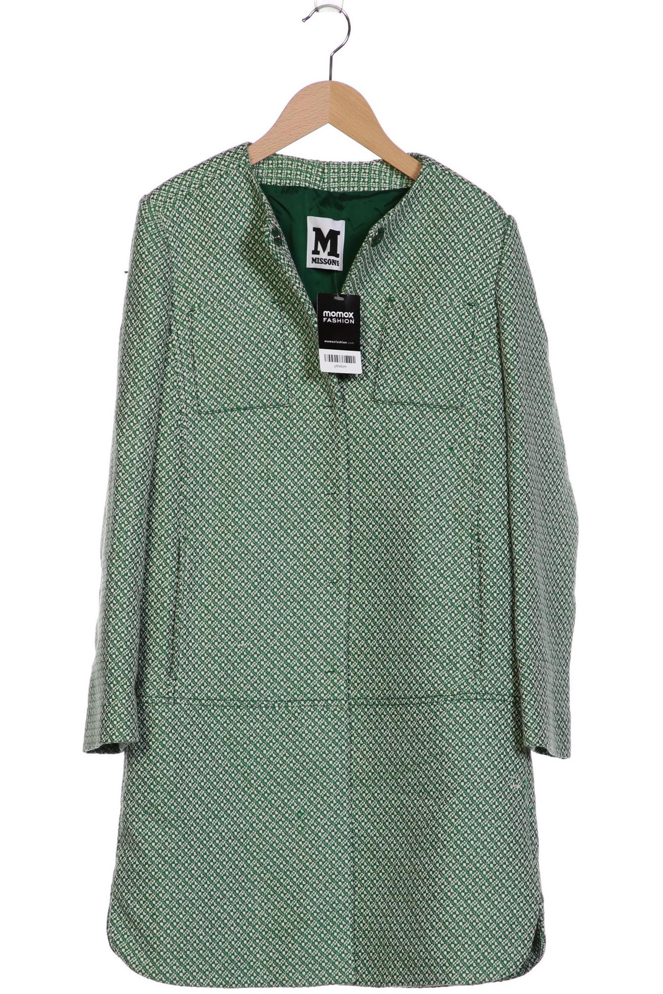 

M Missoni Damen Mantel, grün, Gr. 40