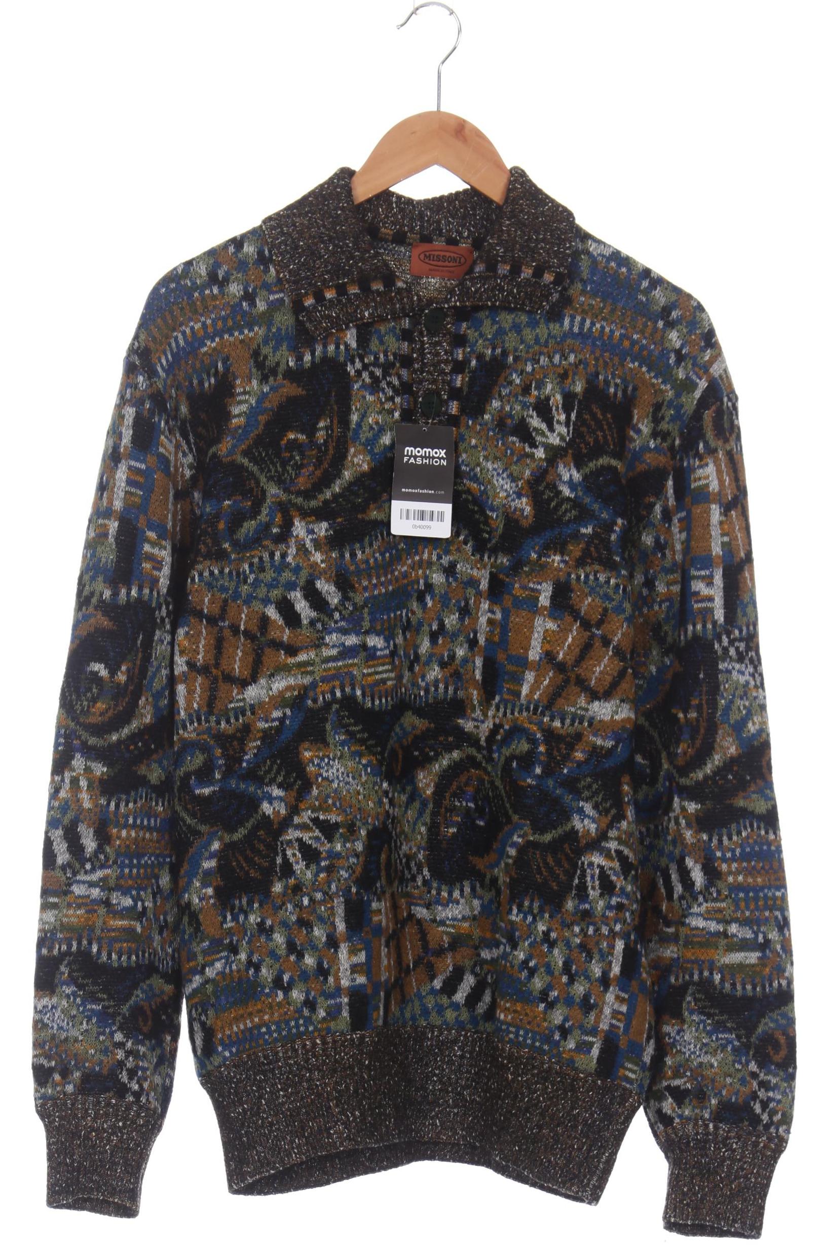 

M Missoni Herren Pullover, blau, Gr. 54