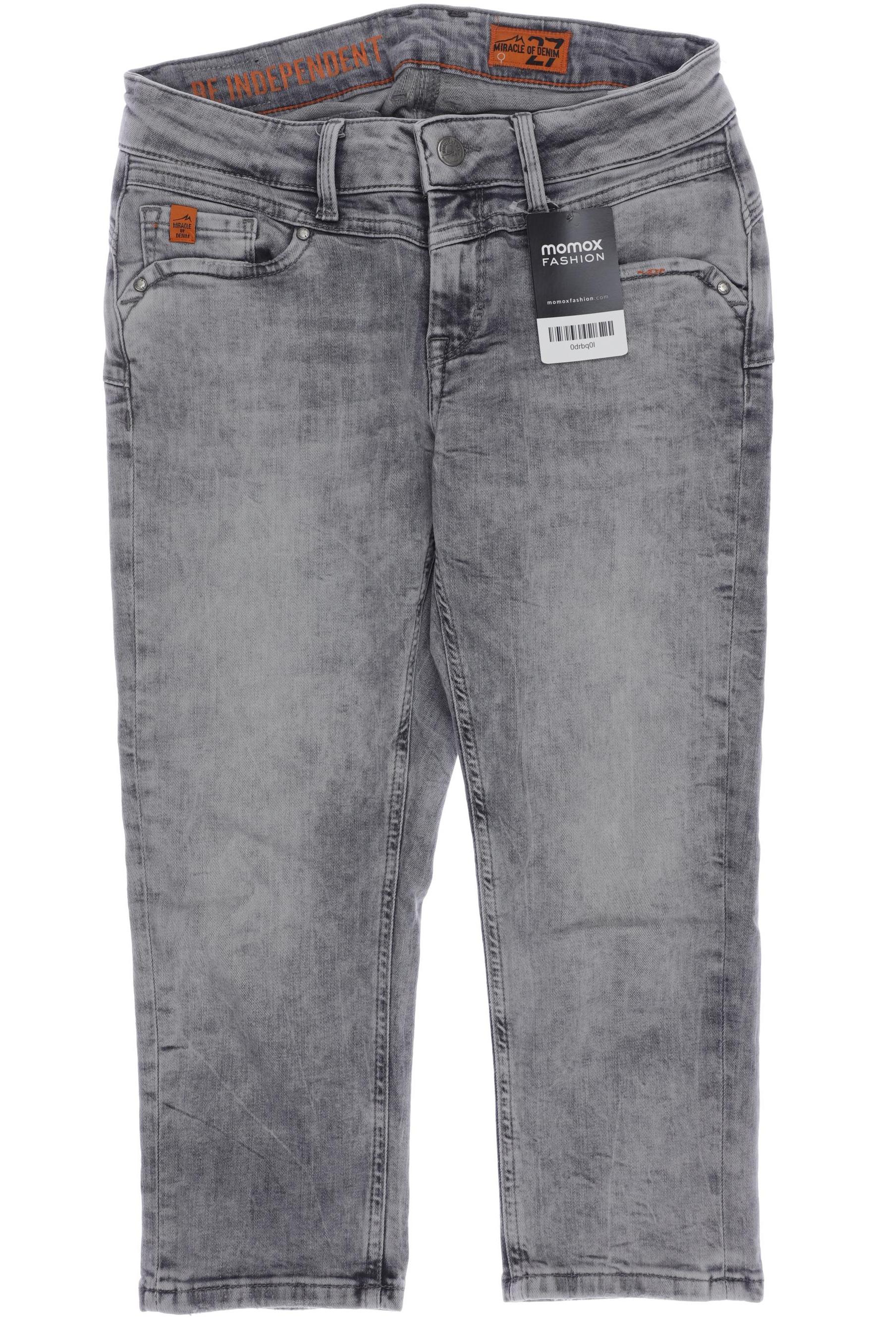 

M.o.d. Miracle of Denim Damen Jeans, grau, Gr. 27