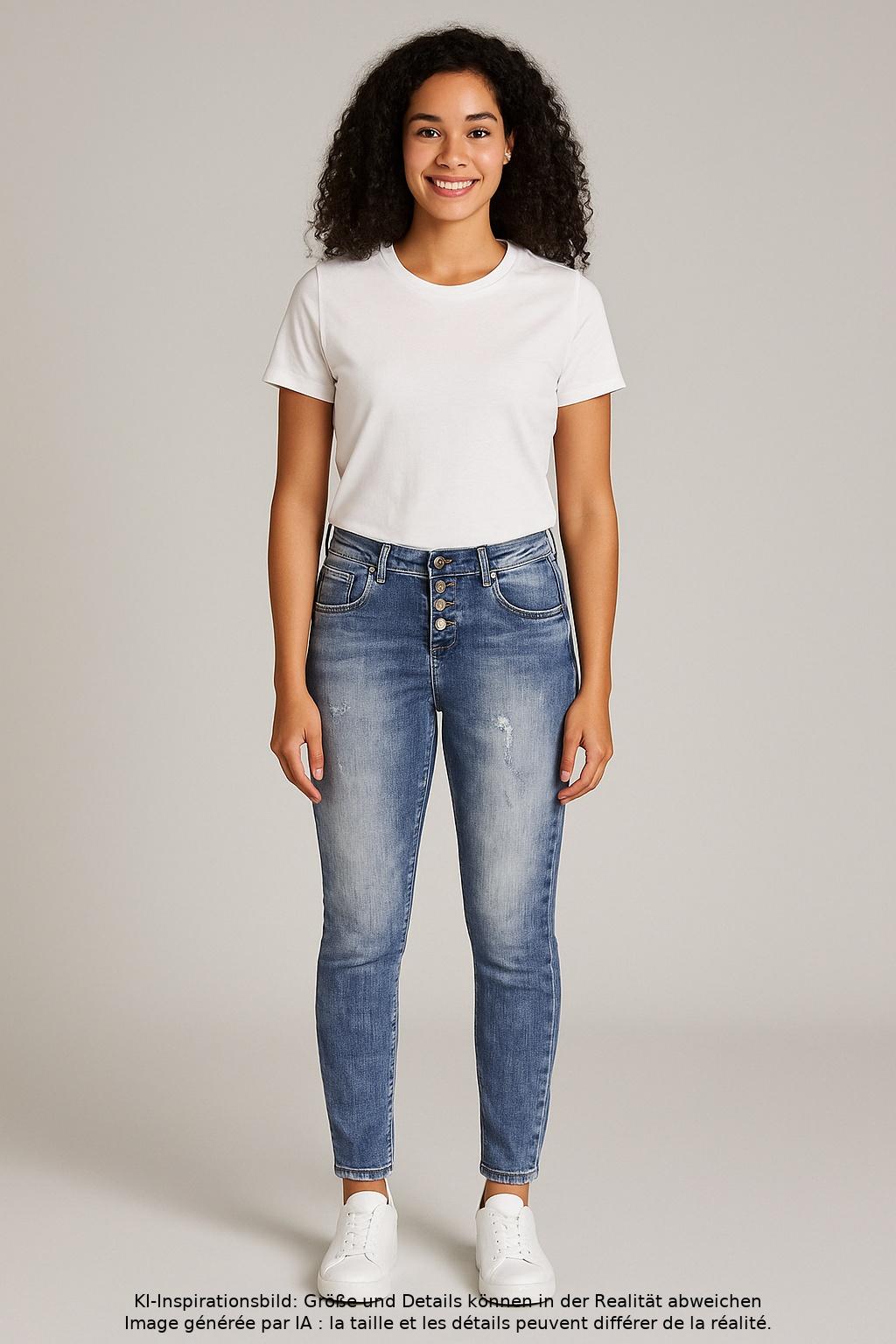 

M.o.d. Miracle of Denim Damen Jeans, blau, Gr. 25