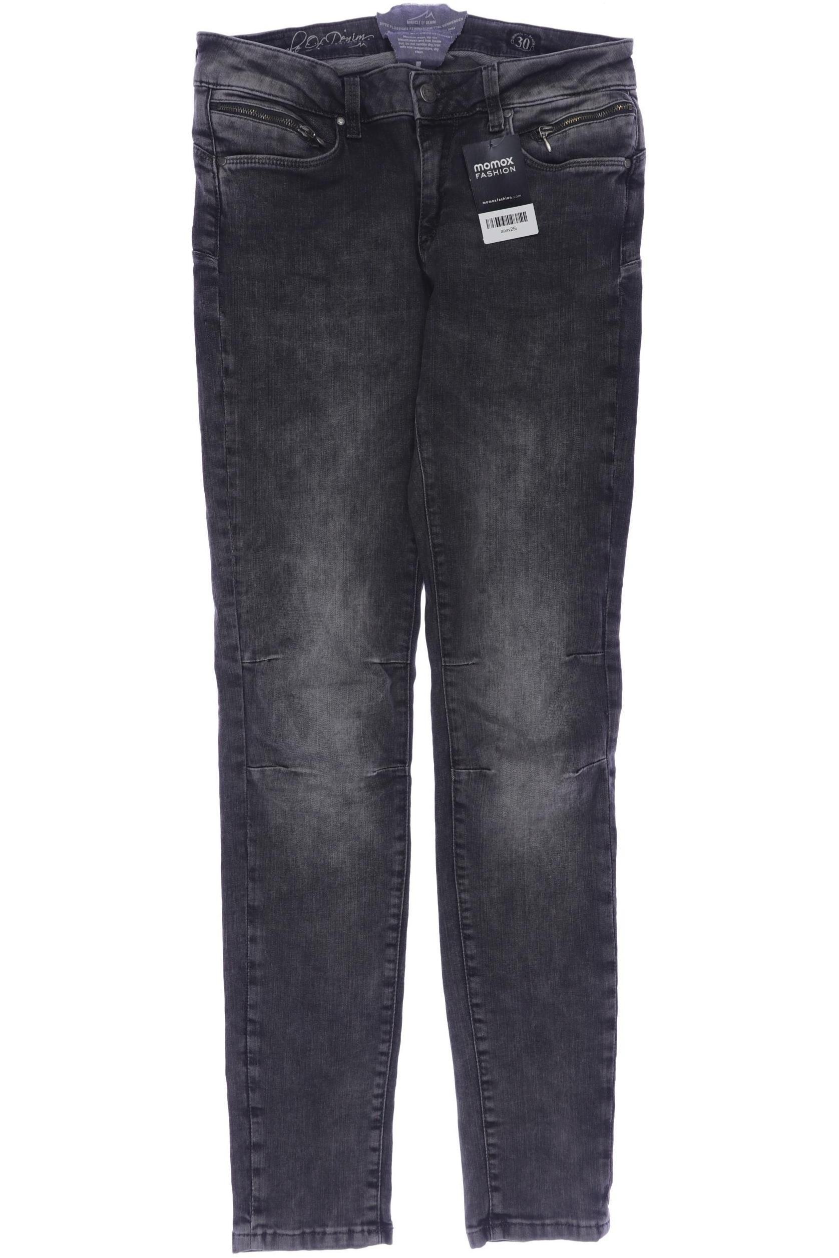 

M.o.d. Miracle of Denim Damen Jeans, grau, Gr. 30