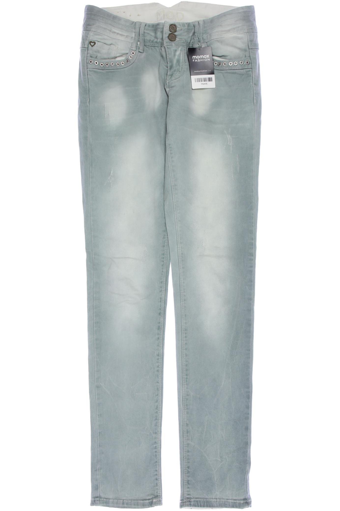

M.o.d. Miracle of Denim Damen Jeans, grün, Gr. 26