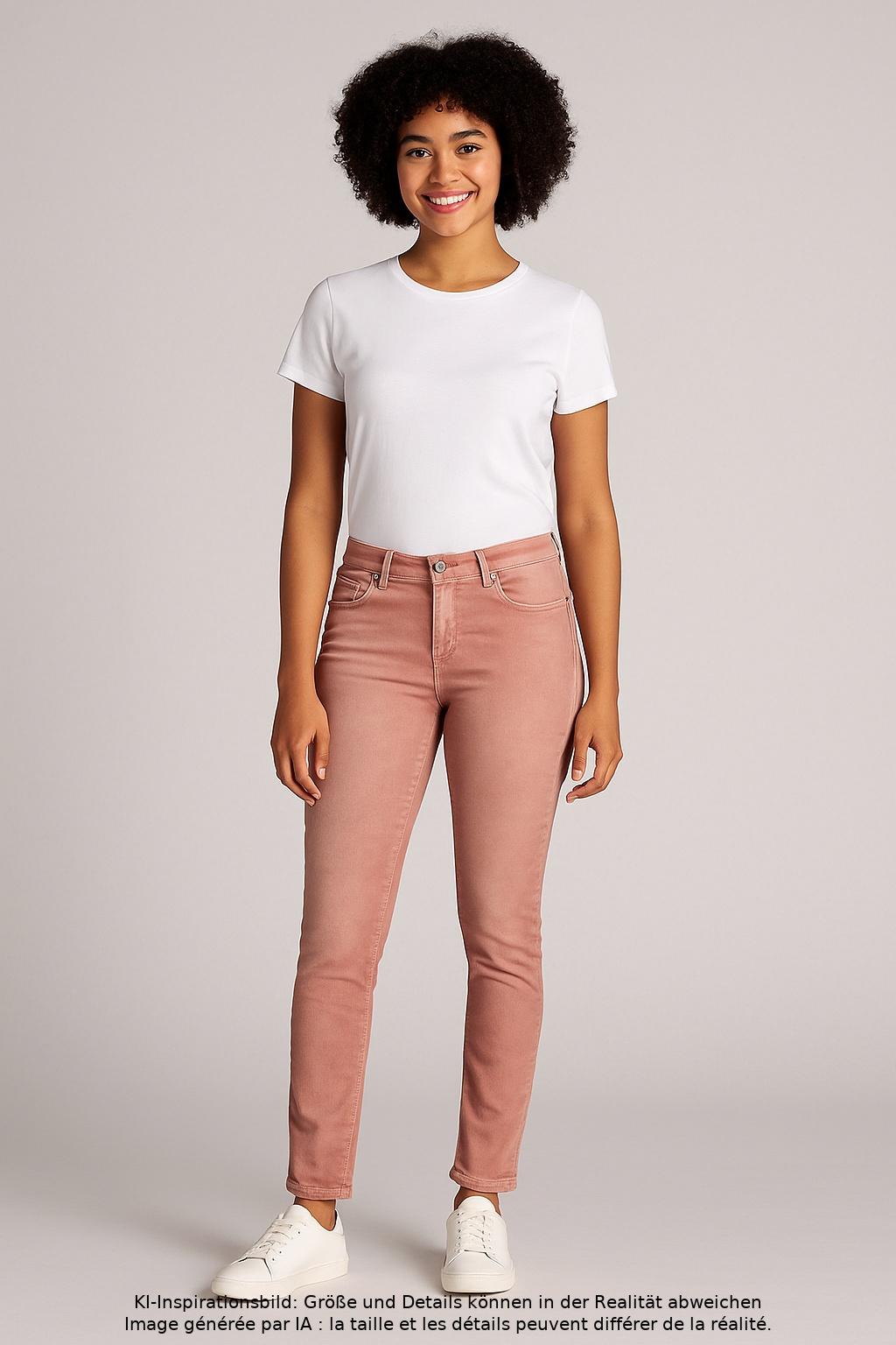 

M.o.d. Miracle of Denim Damen Jeans, pink, Gr. 30