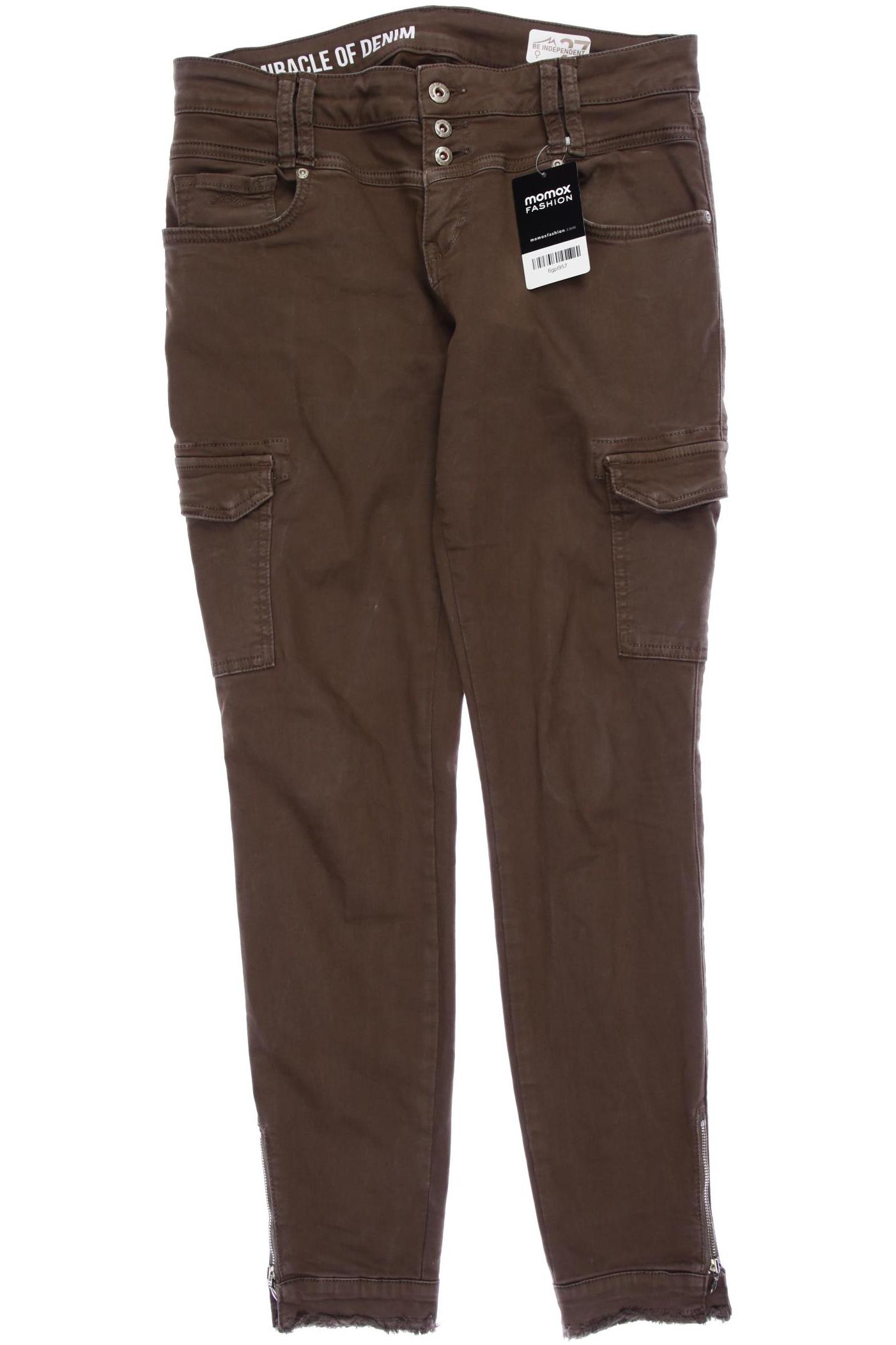 

M.o.d. Miracle of Denim Damen Jeans, braun, Gr. 27