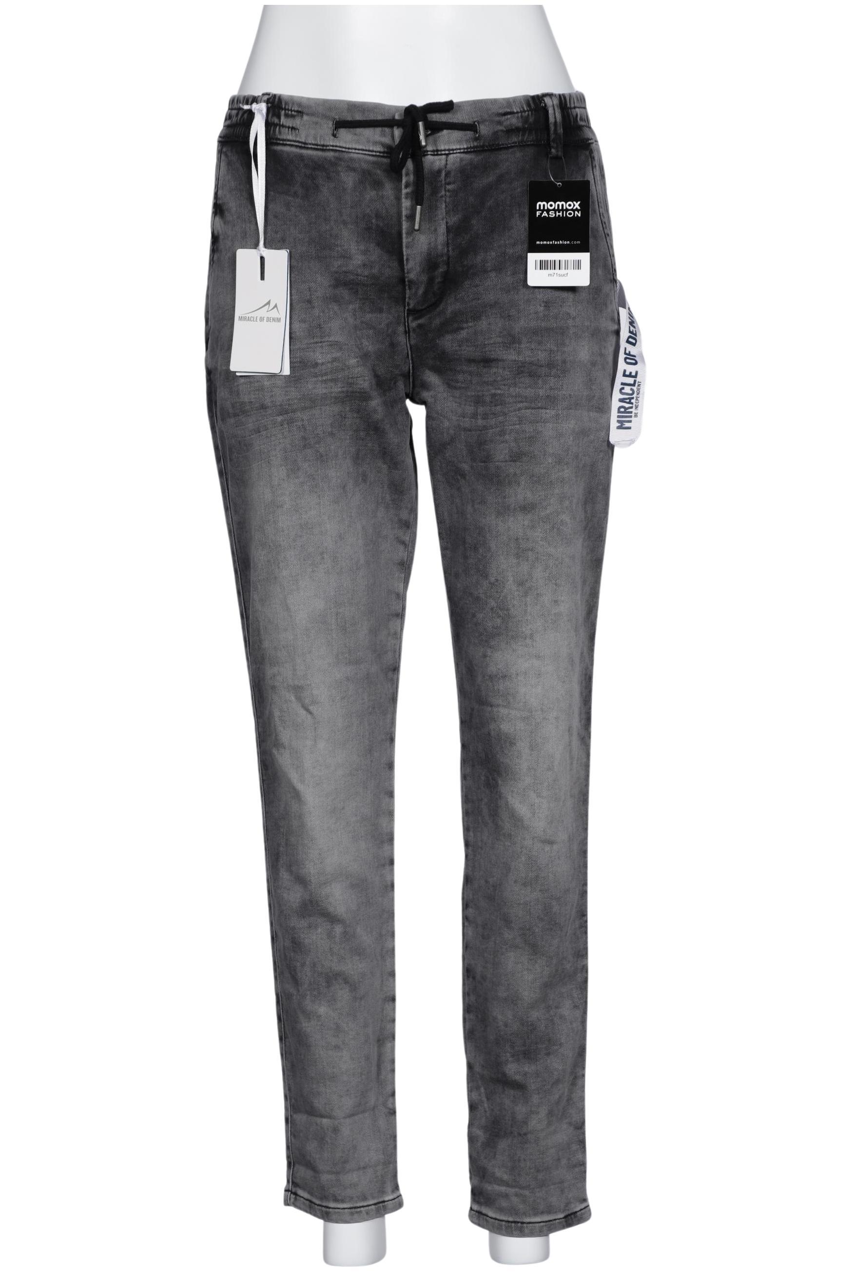 

M.o.d. Miracle of Denim Damen Jeans, grau, Gr. 27