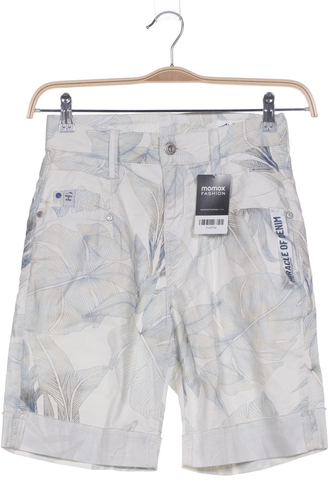 

M.o.d. Miracle of Denim Damen Shorts, cremeweiß, Gr. 25