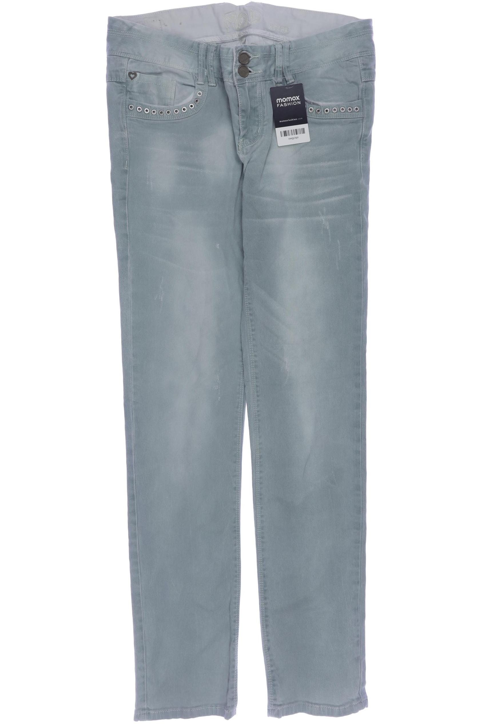 

M.o.d. Miracle of Denim Damen Jeans, grün, Gr. 33