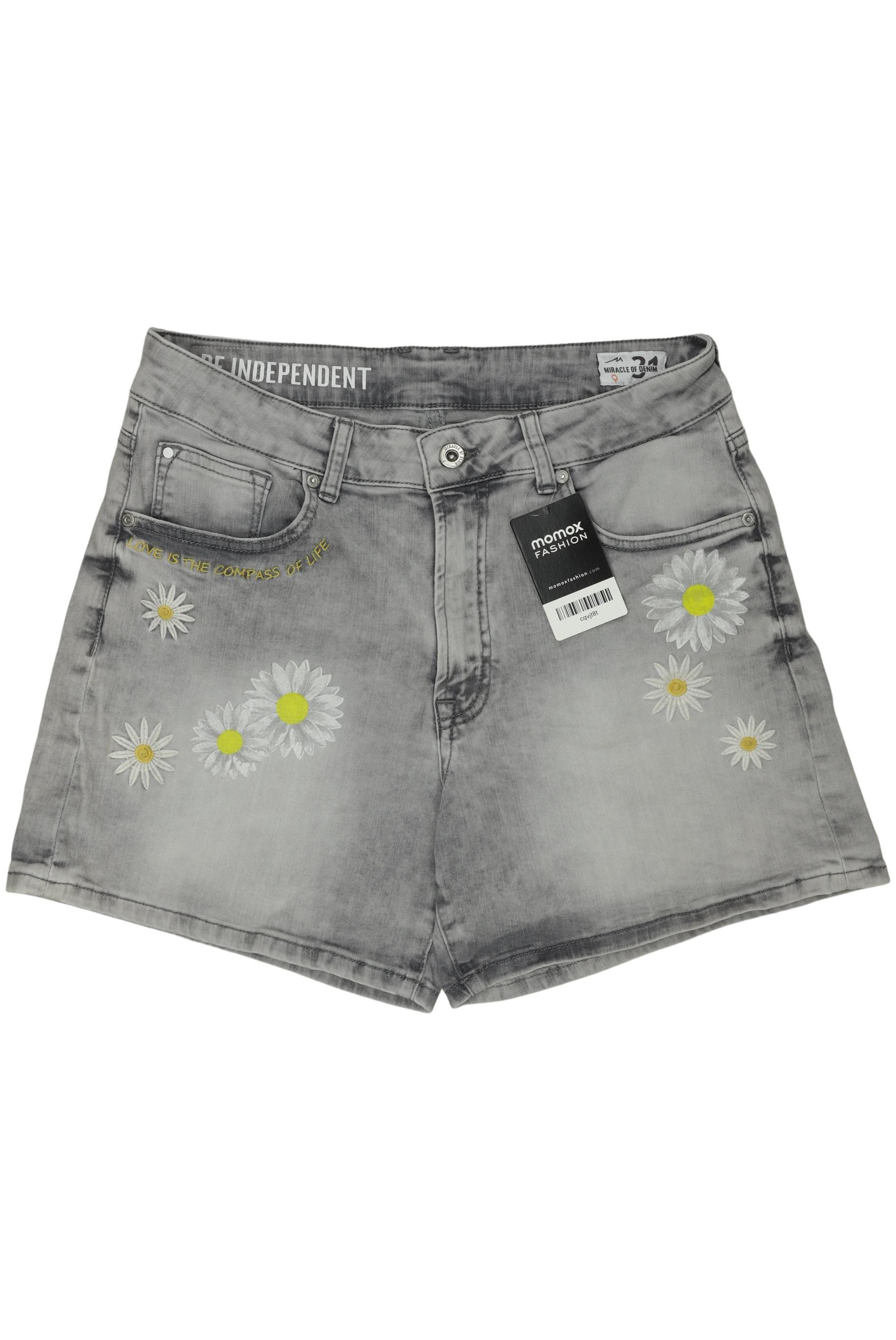 

M.o.d. Miracle of Denim Damen Shorts, grau, Gr. 31