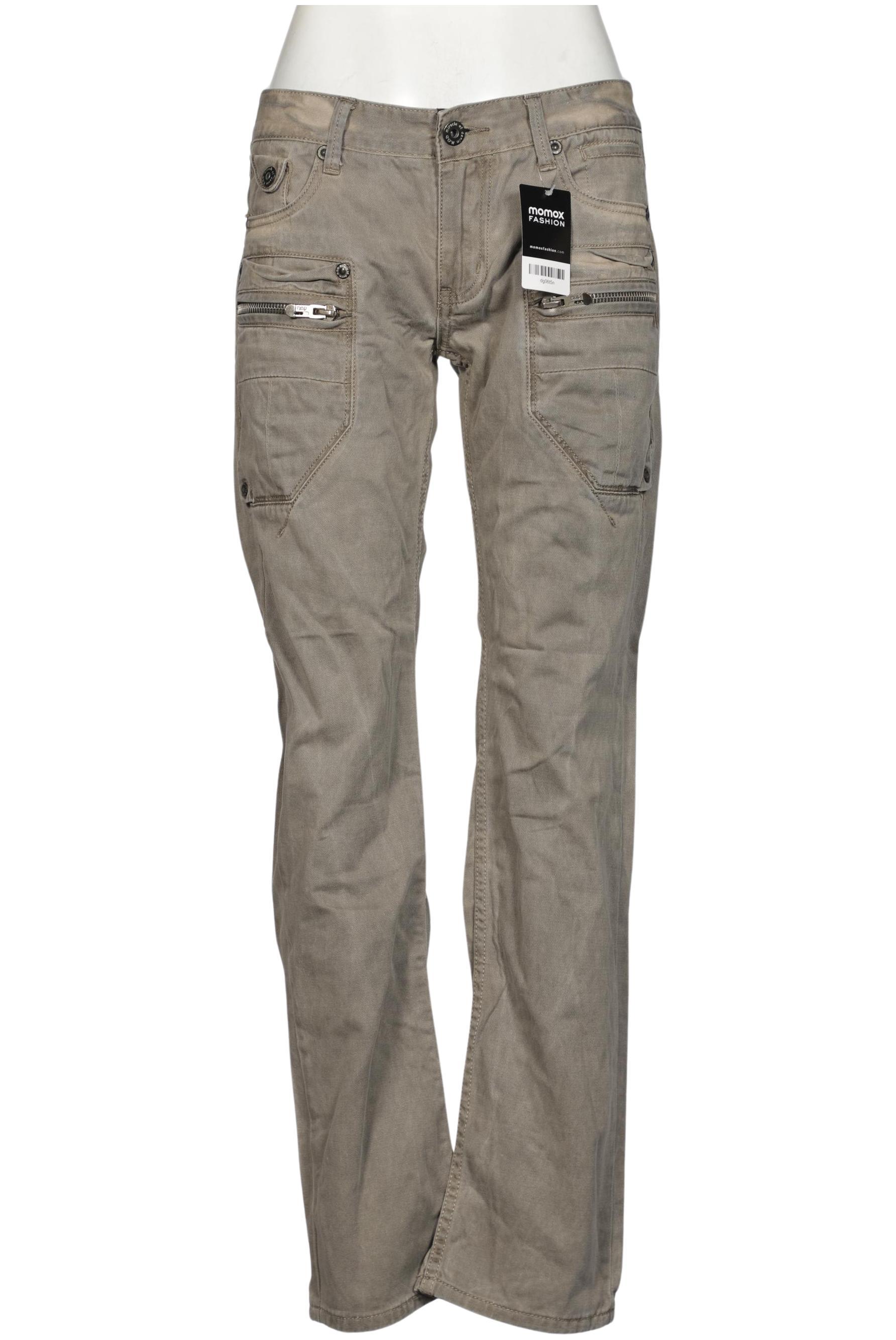 

M.o.d. Miracle of Denim Damen Jeans, beige, Gr. 30