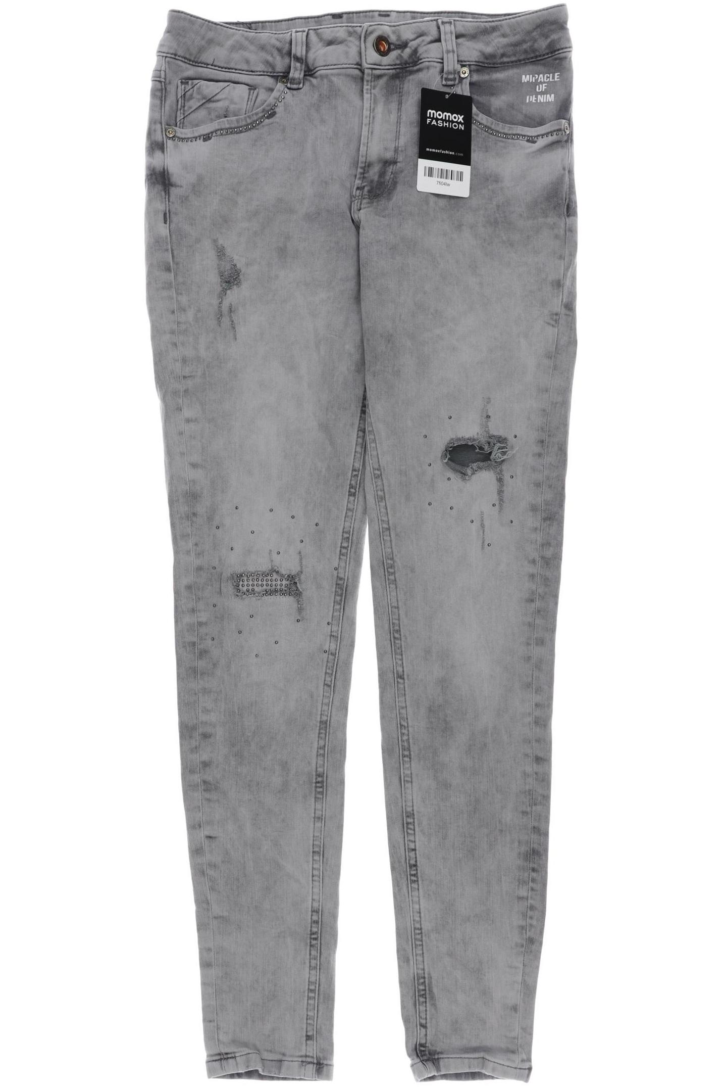 

M.o.d. Miracle of Denim Damen Jeans, grau, Gr. 27
